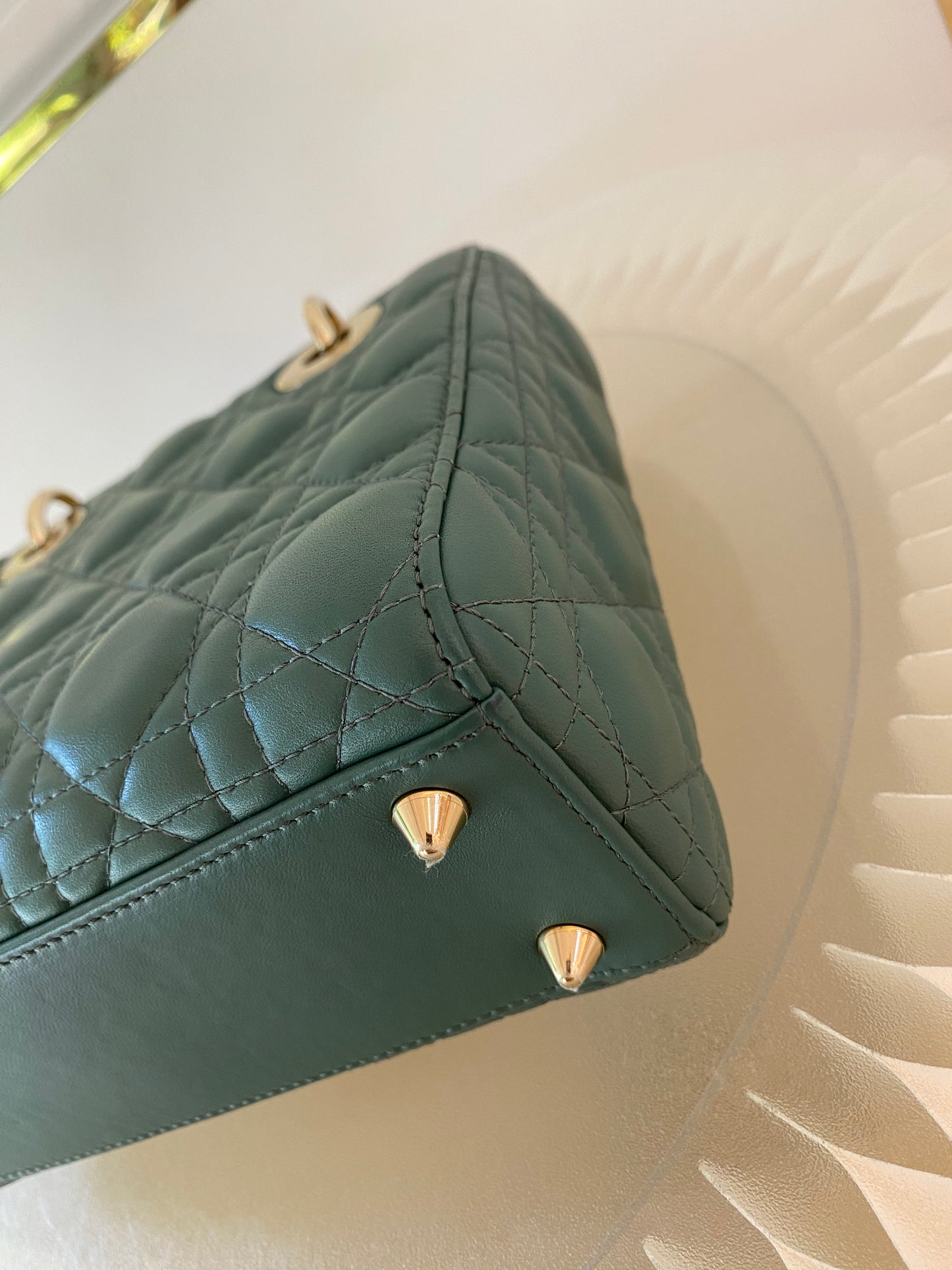 Lady D Small Cannage Lambskin SHW