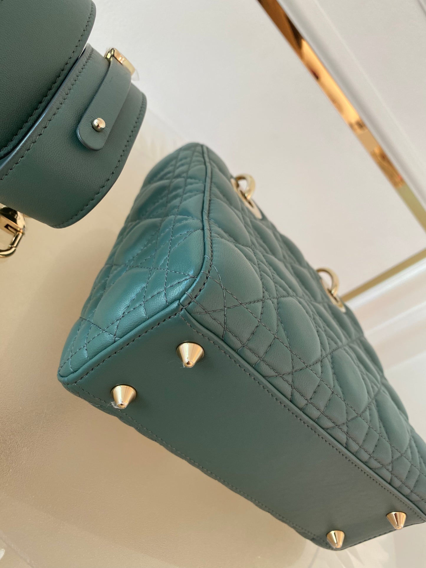 Lady D Small Cannage Lambskin SHW