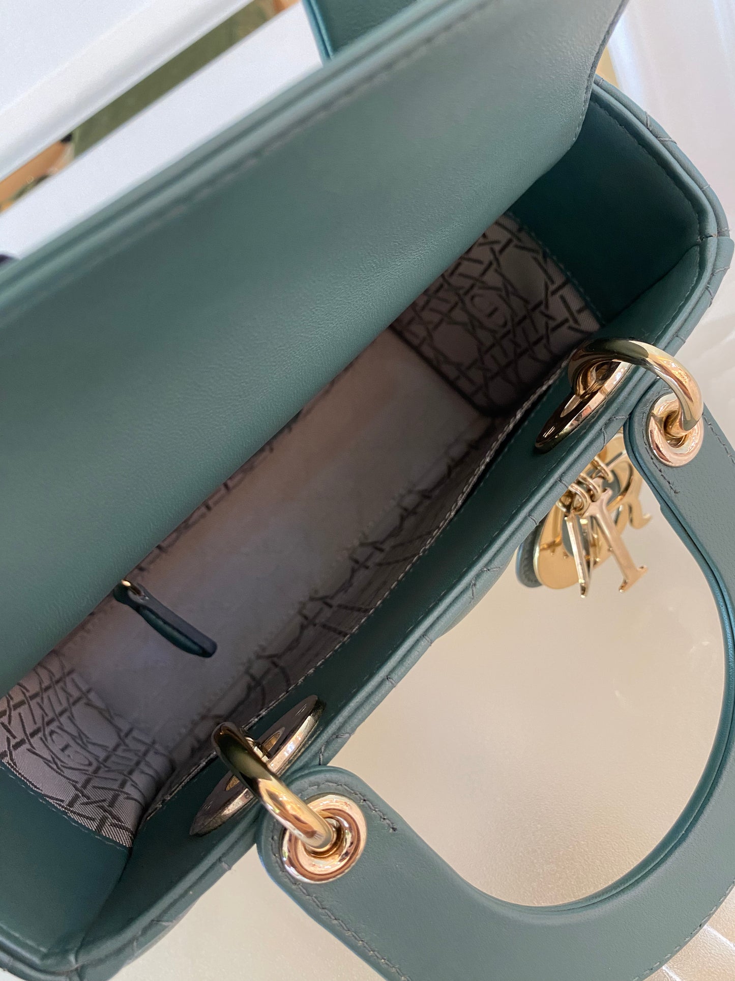 Lady D Small Cannage Lambskin SHW