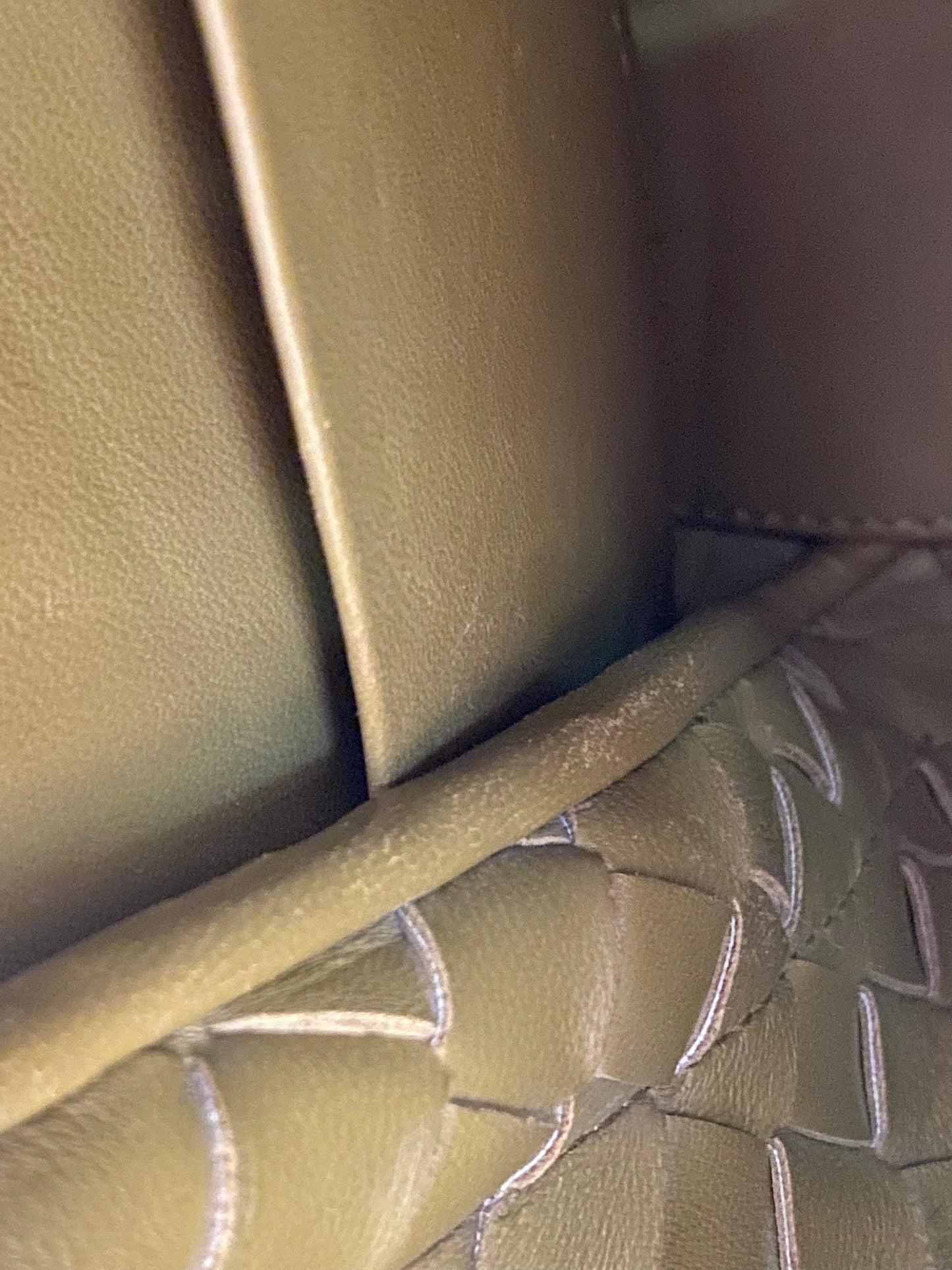Bottega Veneta Small Andiamo Bag in a  Travertine Woven Leather