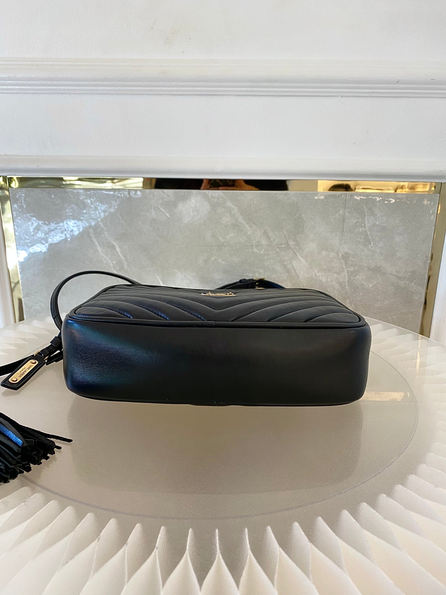 Yves Saint Laurent Lou Camera Black Quilted Calf Leather GHW Bag