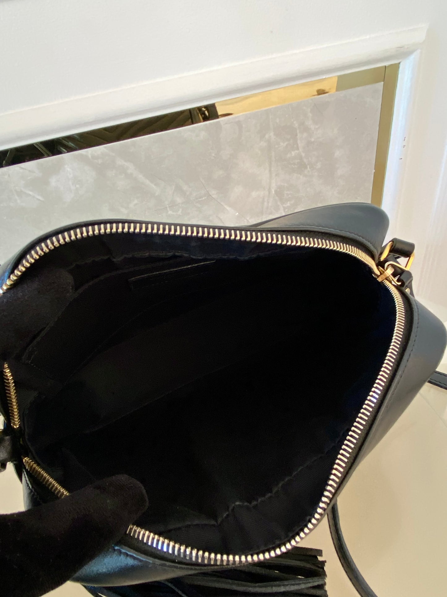 Yves Saint Laurent Lou Camera Black Quilted Calf Leather GHW Bag