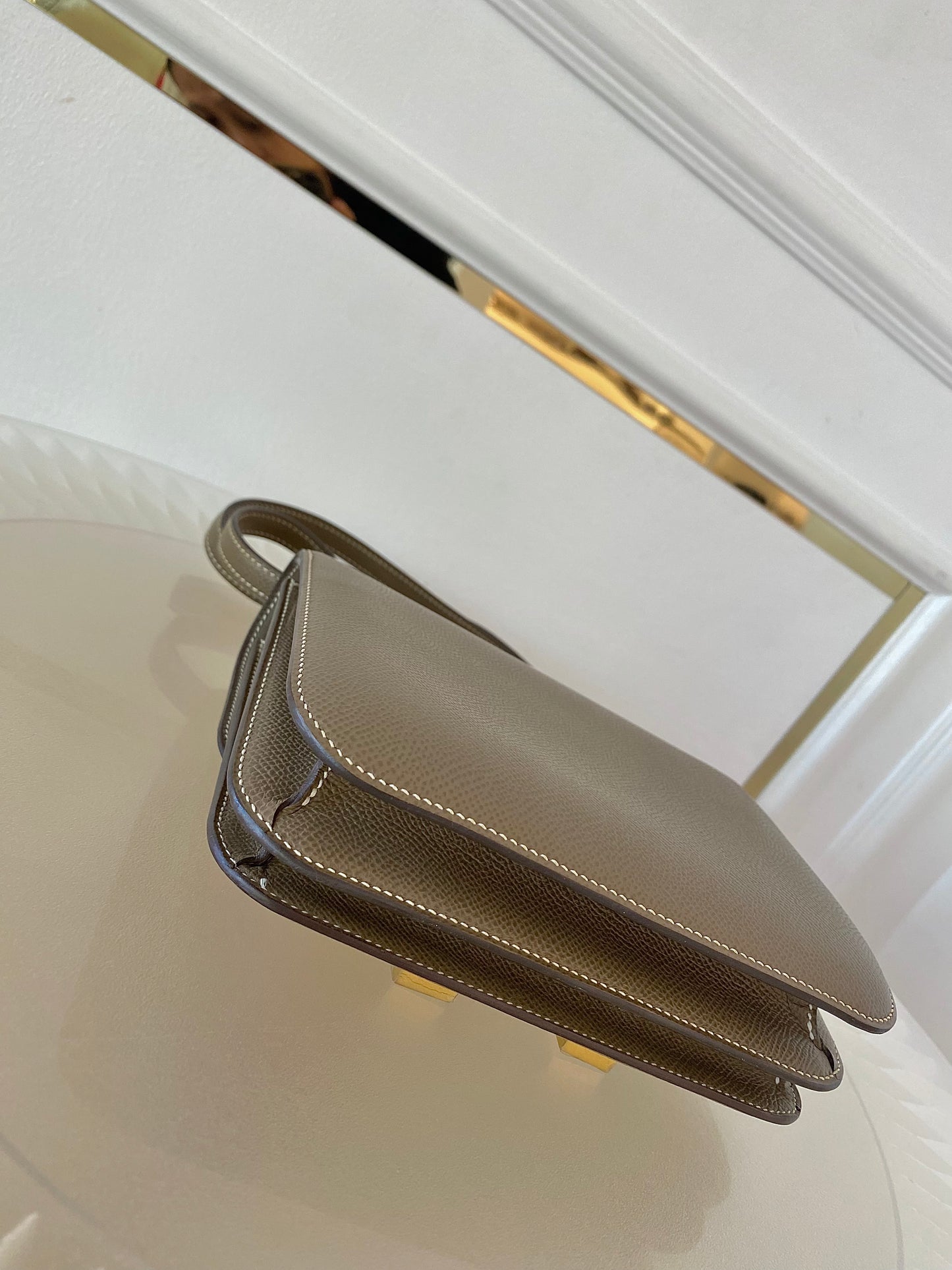 HERMES Constance 18 Etoupe in Epsom Leather