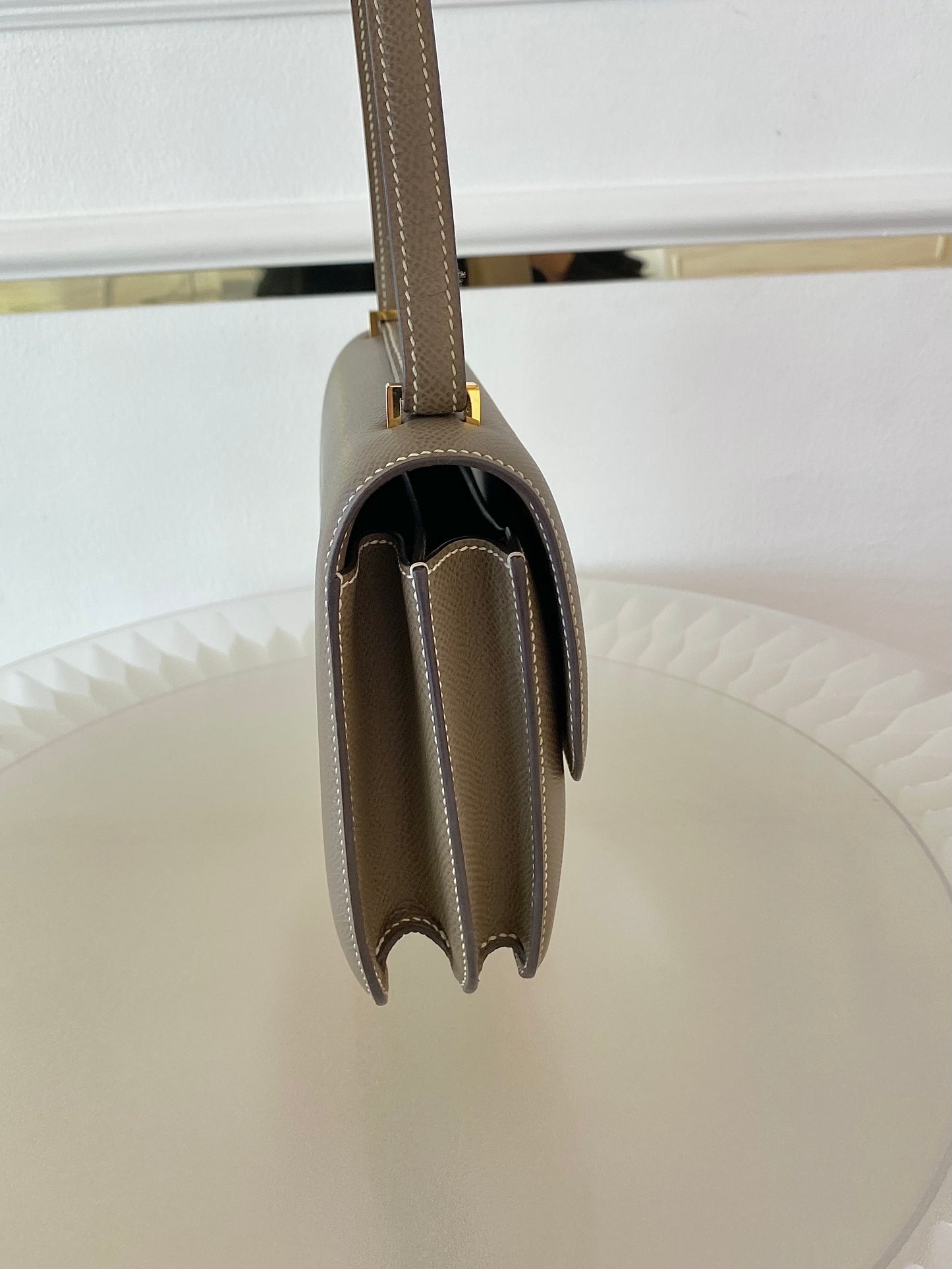 HERMES Constance 18 Etoupe in Epsom Leather