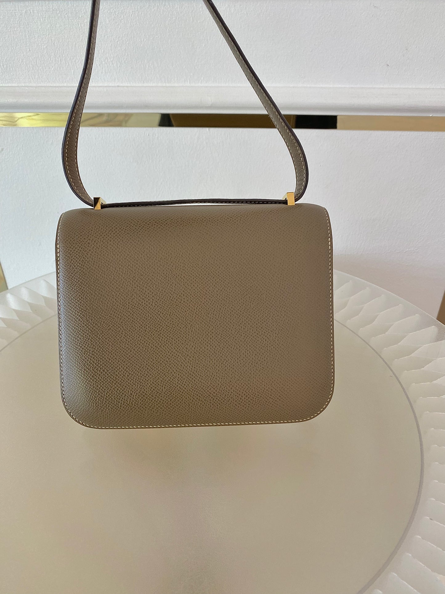HERMES Constance 18 Etoupe in Epsom Leather