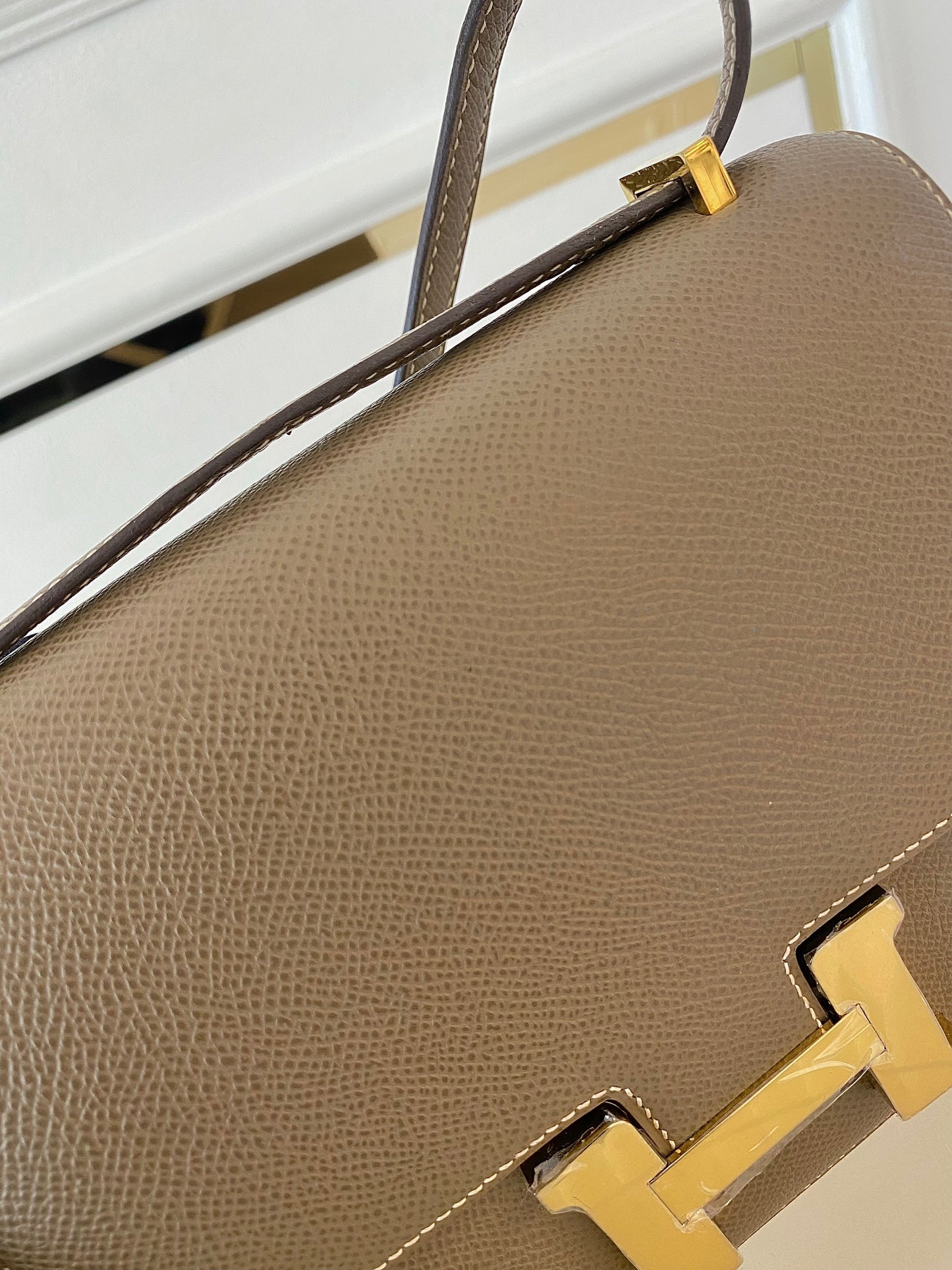 HERMES Constance 18 Etoupe in Epsom Leather