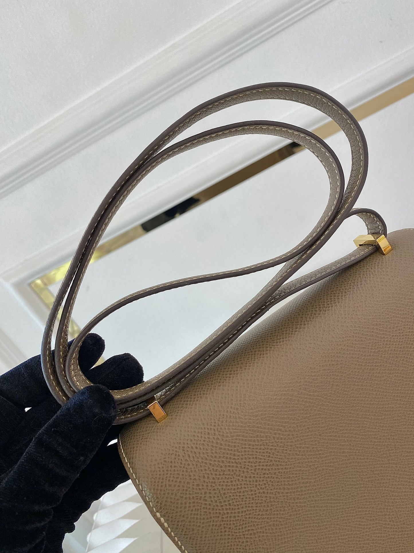 HERMES Constance 18 Etoupe in Epsom Leather