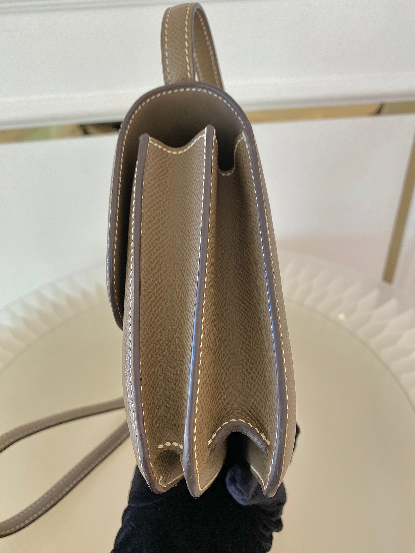 HERMES Constance 18 Etoupe in Epsom Leather