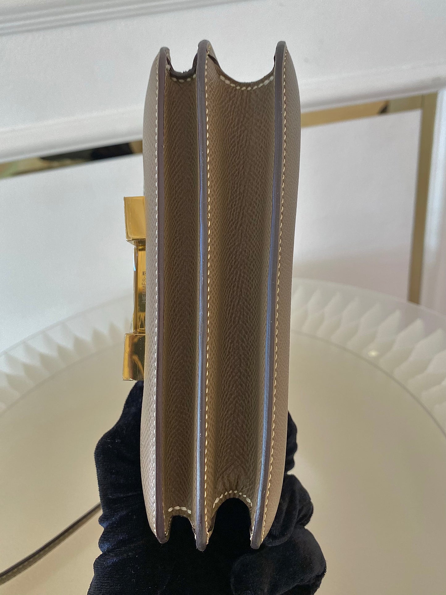 HERMES Constance 18 Etoupe in Epsom Leather