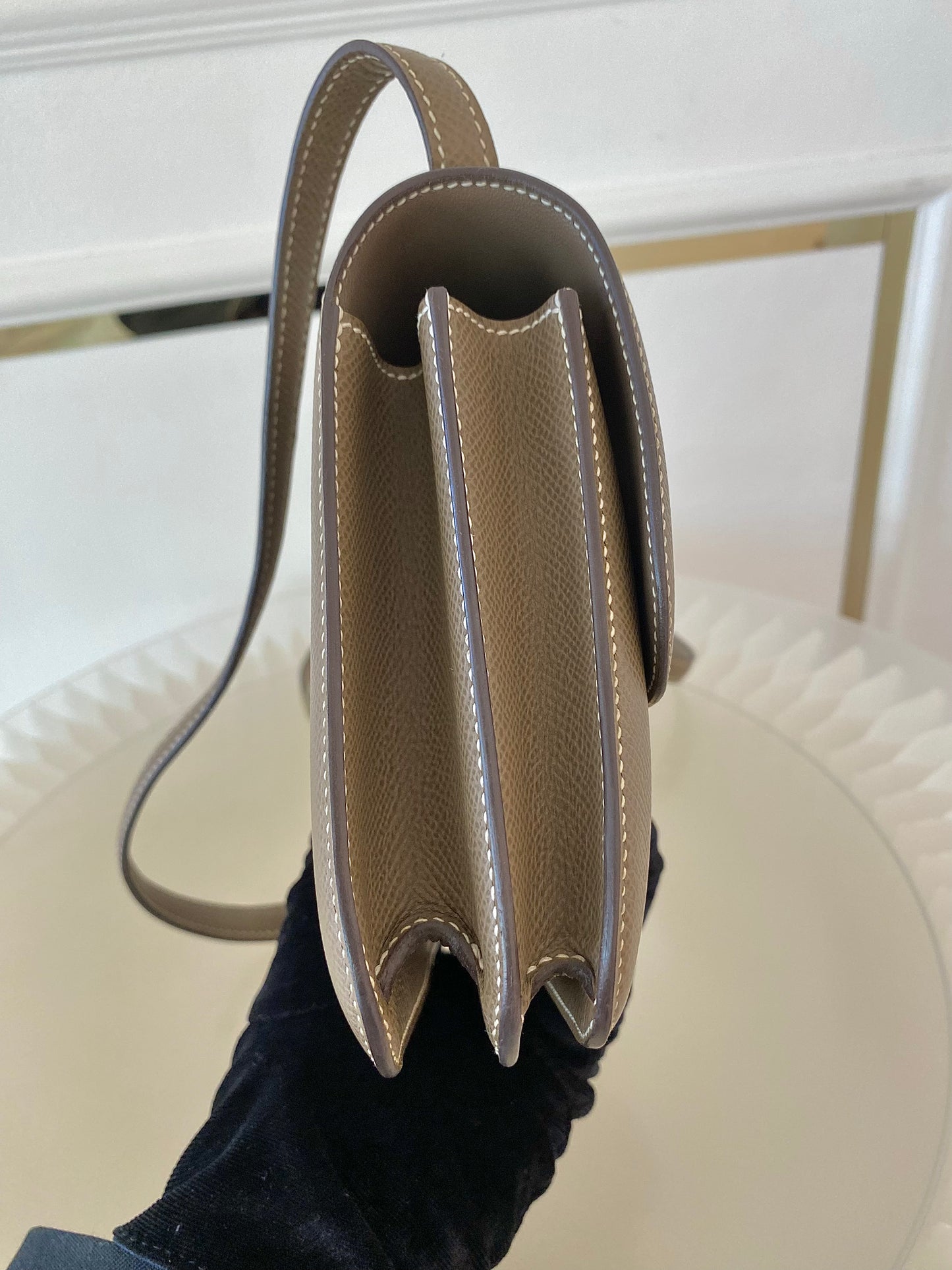 HERMES Constance 18 Etoupe in Epsom Leather