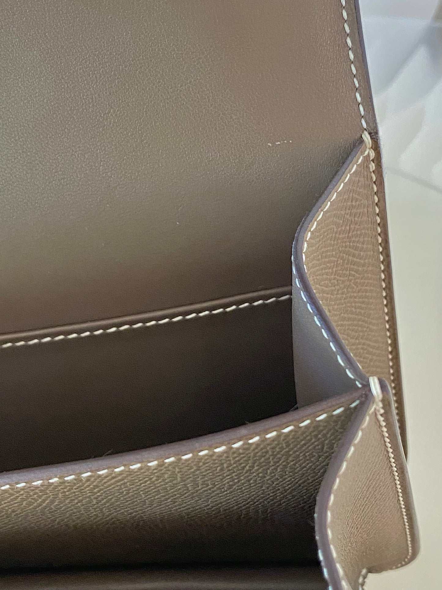 HERMES Constance 18 Etoupe in Epsom Leather