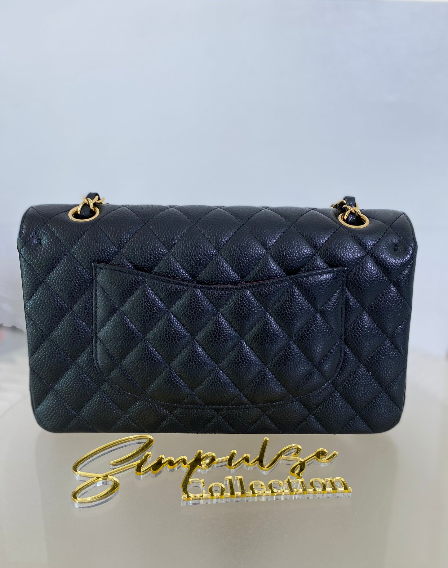 Chanel Medium Double Flap Caviar GHW