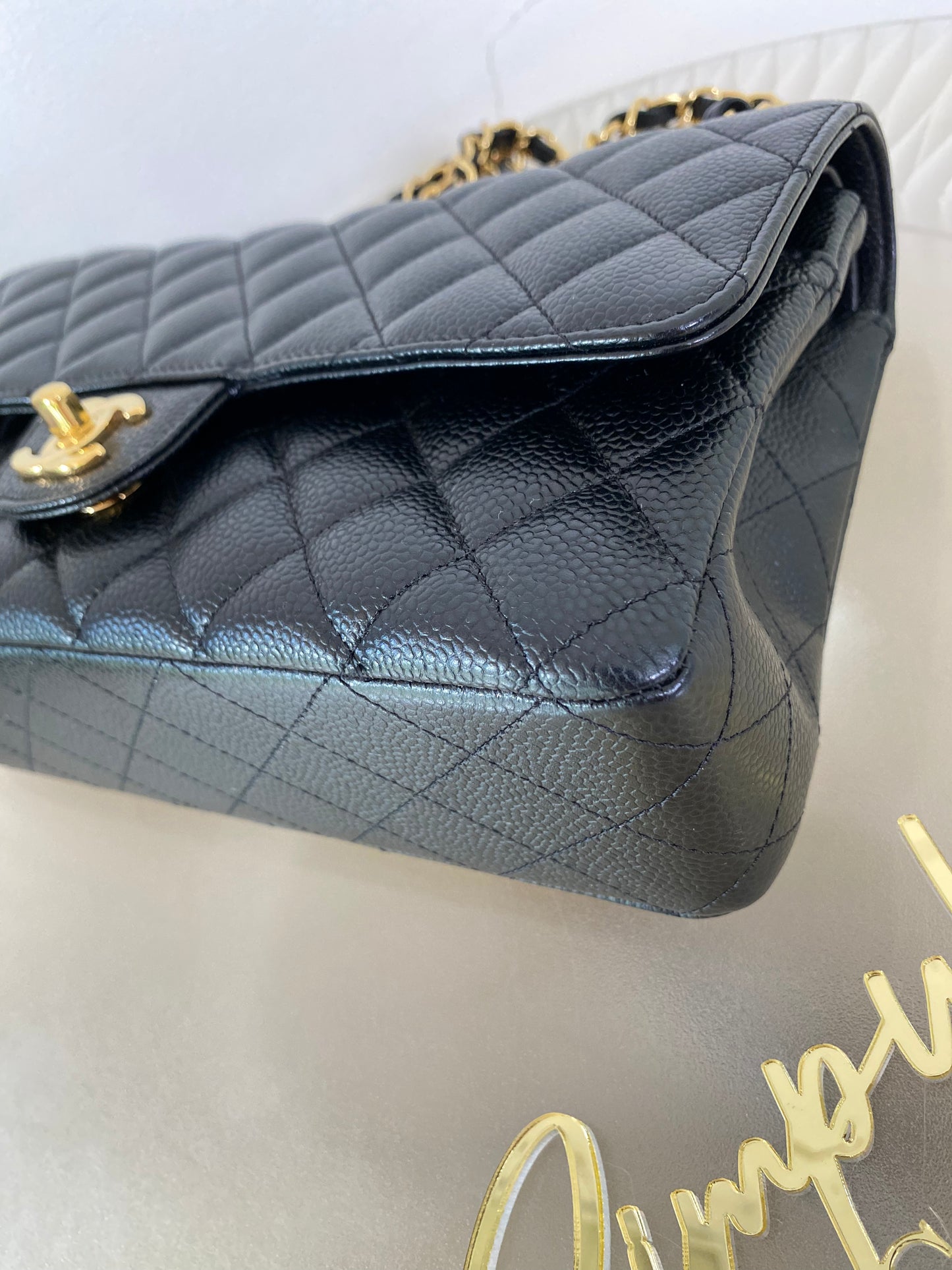 Chanel Medium Double Flap Caviar GHW