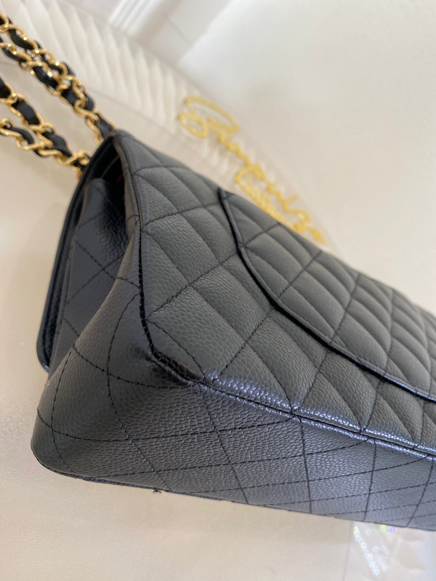 Chanel Medium Double Flap Caviar GHW