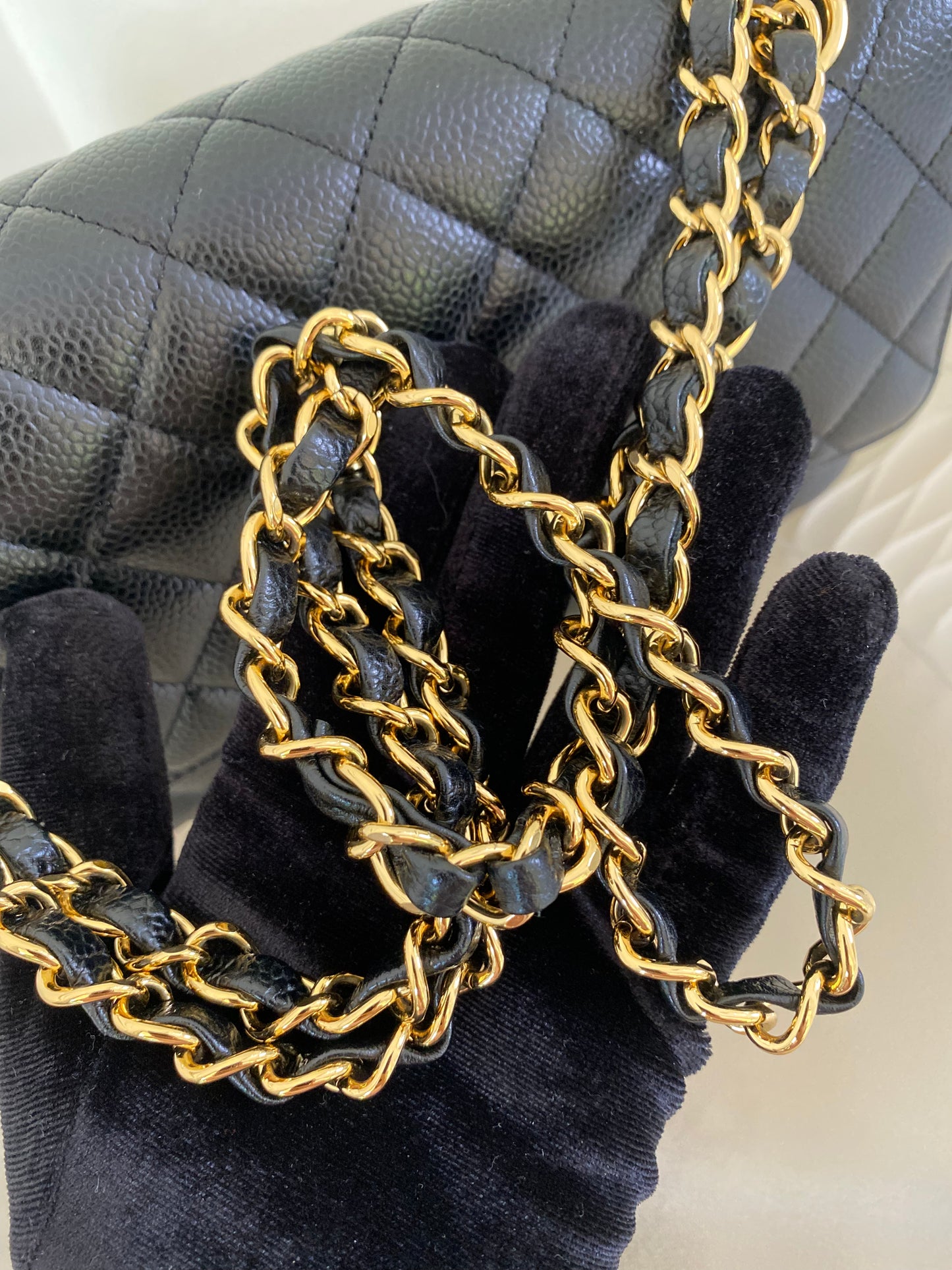 Chanel Medium Double Flap Caviar GHW