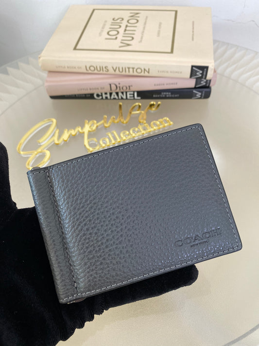 Coach Slim Money Clip Wallet