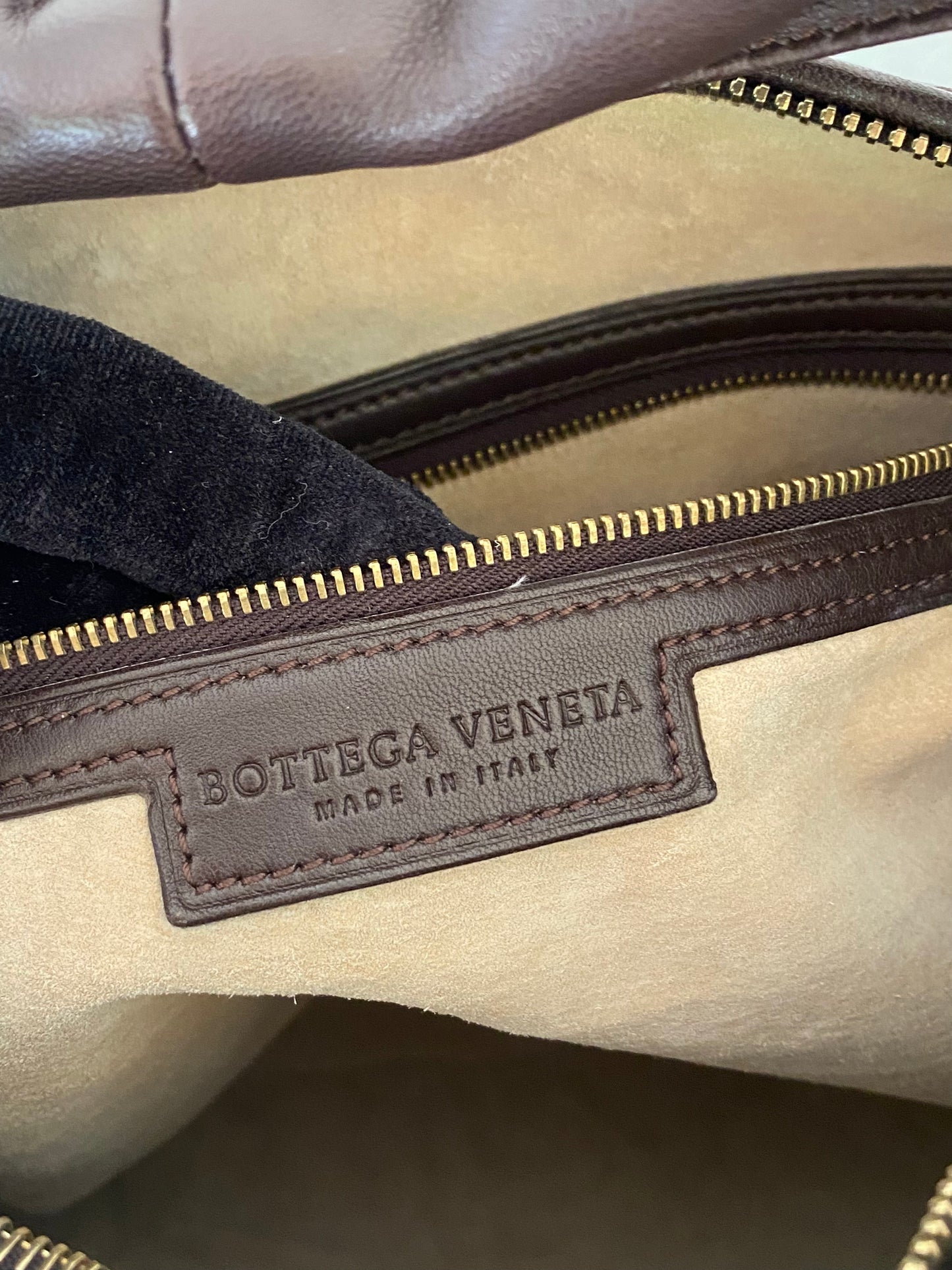 BOTTEGA VENETA Dark Brown Intrecciato Leather Woven Hobo Bag