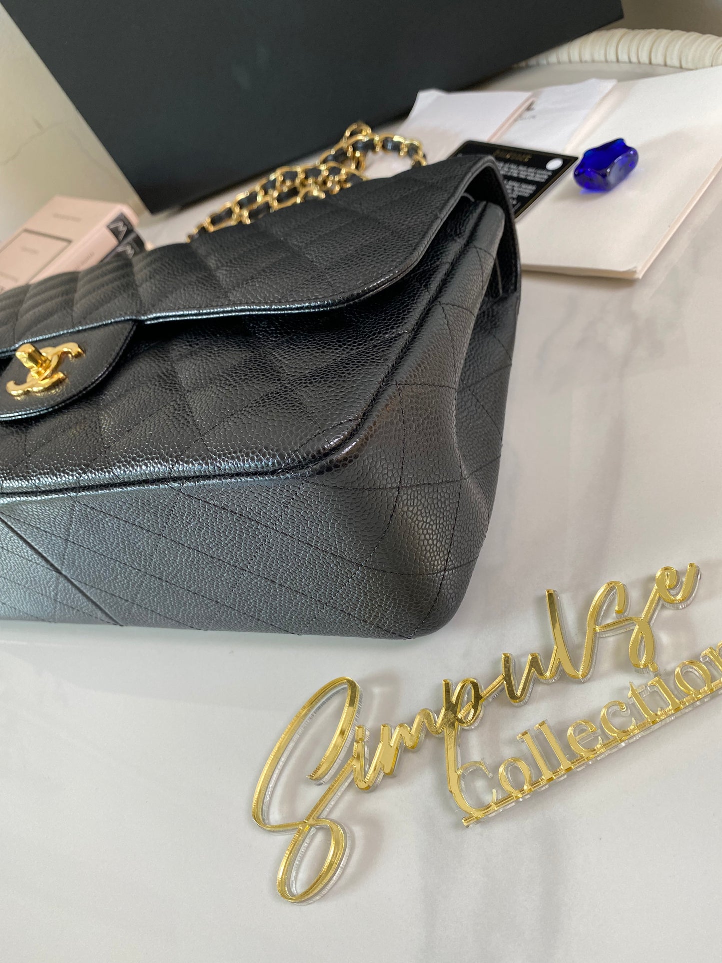 Chanel Jumbo Double Flap Caviar GHW