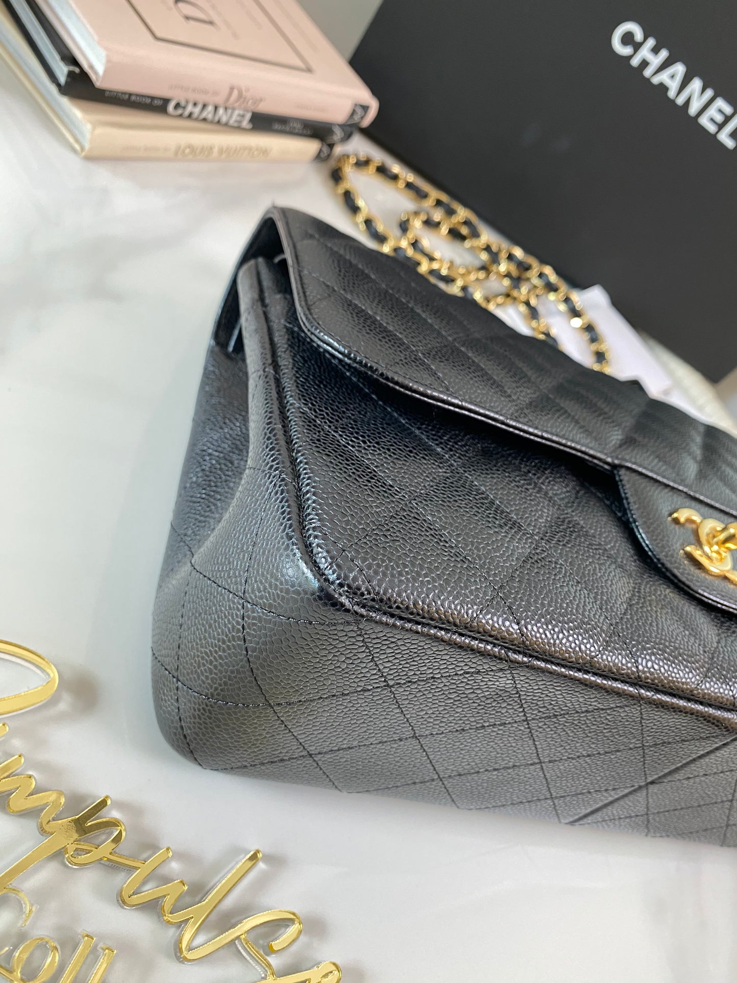Chanel Jumbo Double Flap Caviar GHW