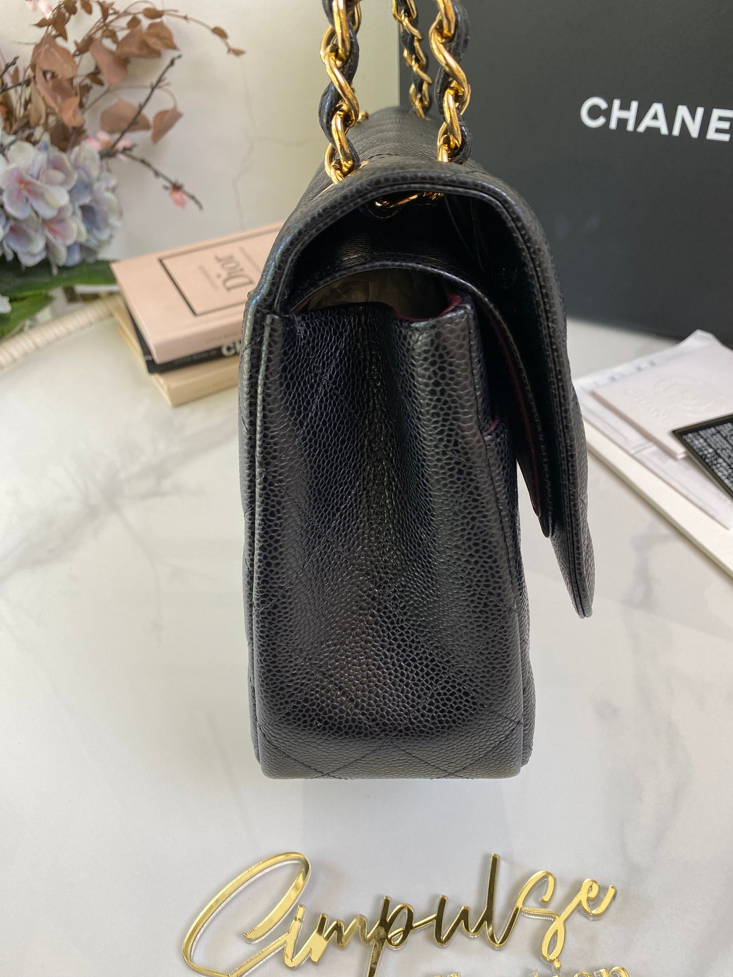 Chanel Jumbo Double Flap Caviar GHW