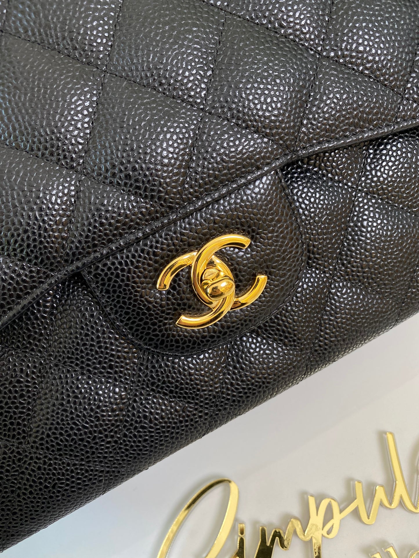 Chanel Jumbo Double Flap Caviar GHW