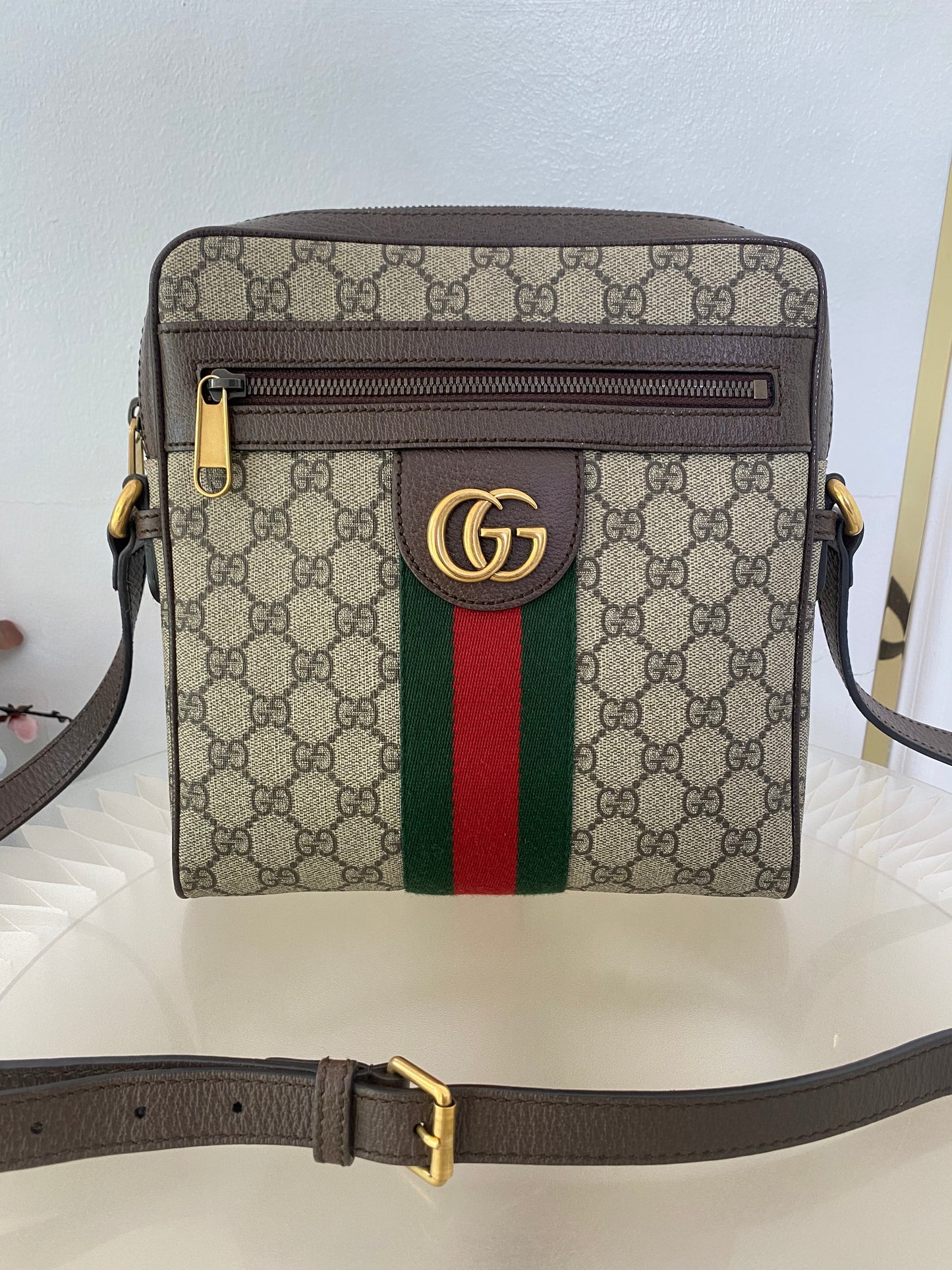 Gg Supreme Mono Web Small Ophidia Messenger Bag