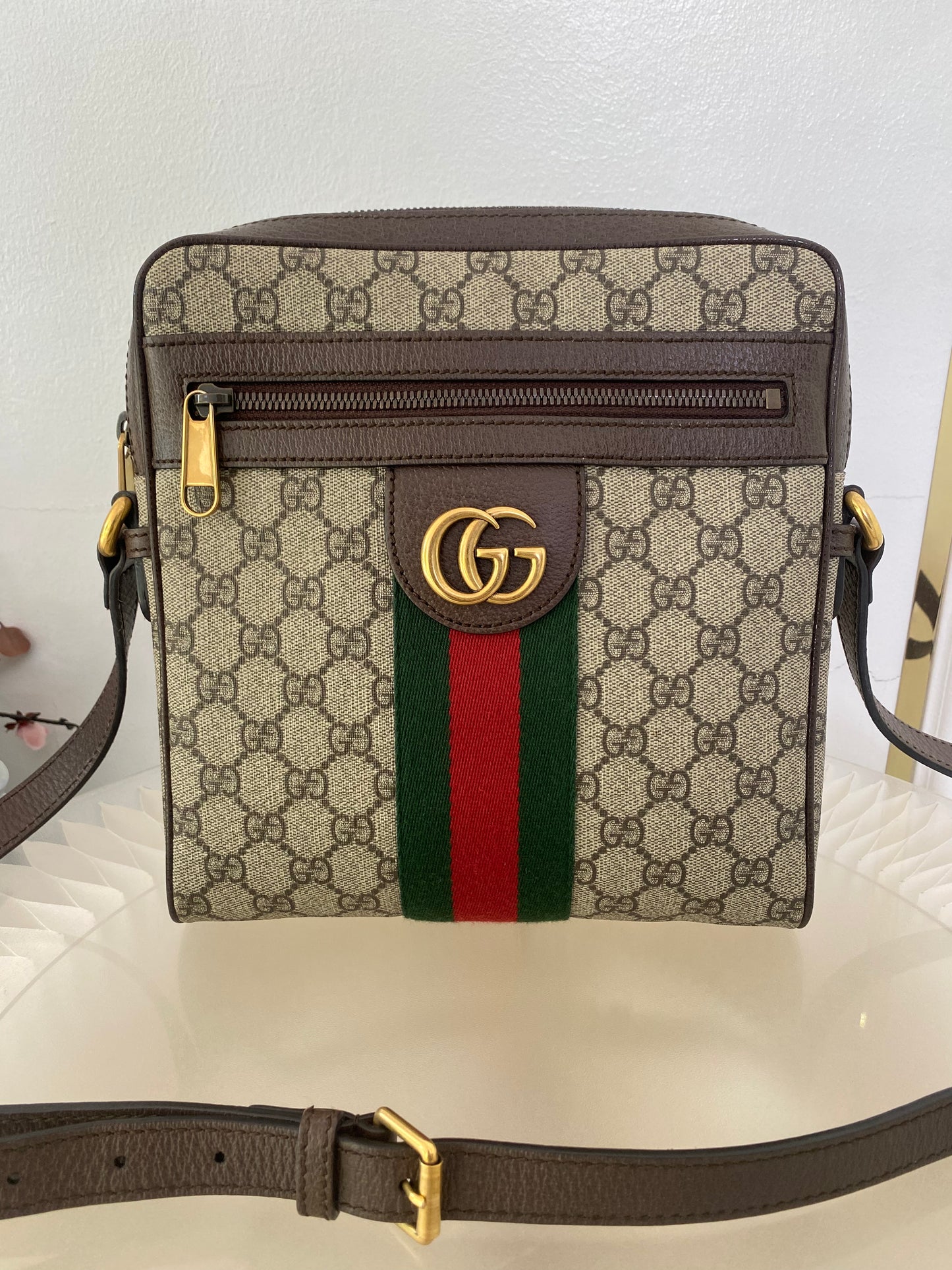 Gg Supreme Mono Web Small Ophidia Messenger Bag