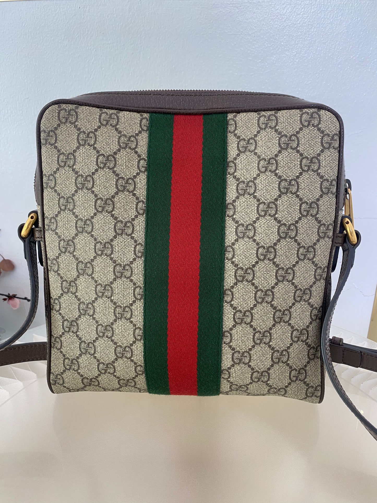 Gg Supreme Mono Web Small Ophidia Messenger Bag