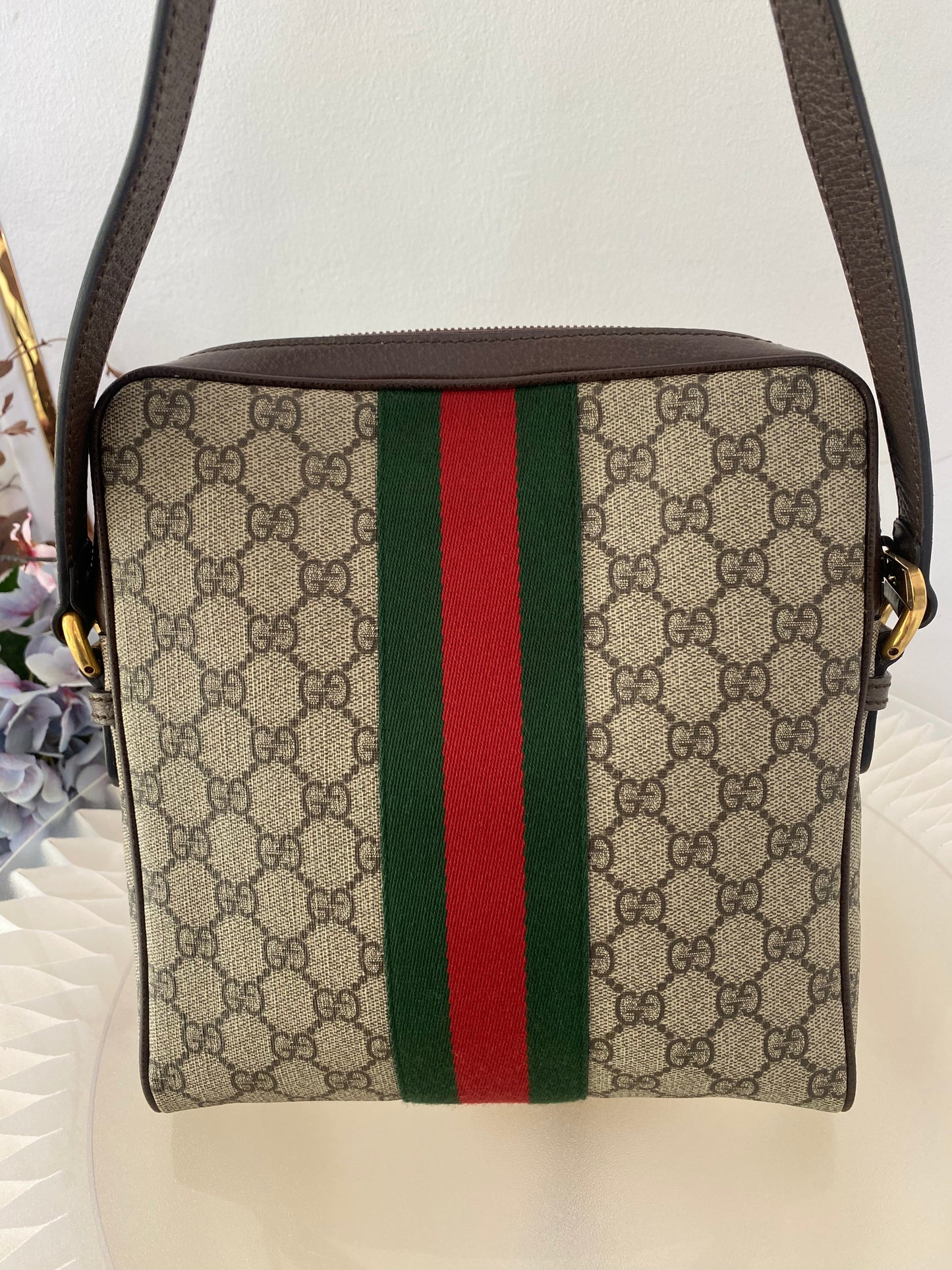 Gg Supreme Mono Web Small Ophidia Messenger Bag