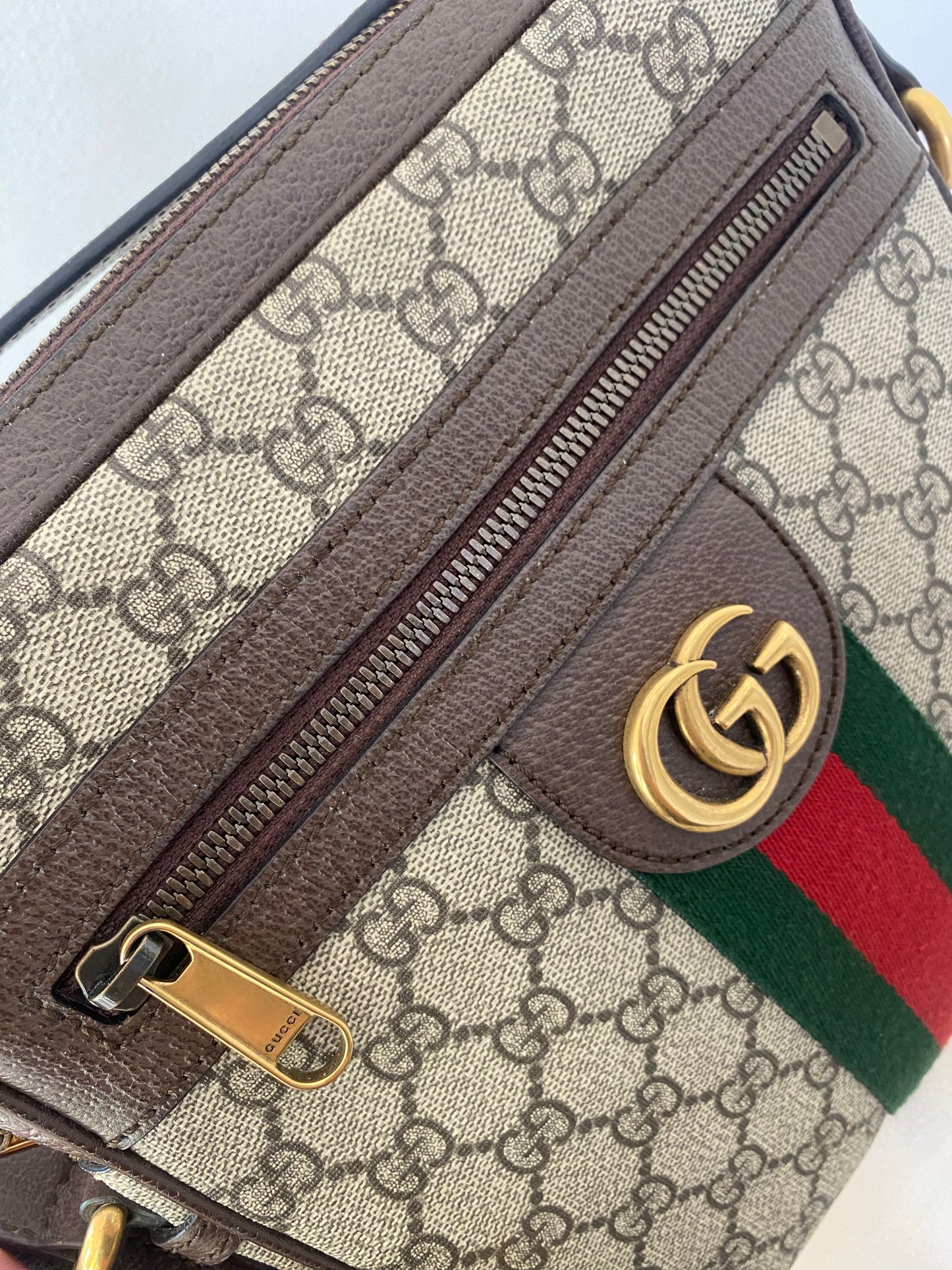 Gg Supreme Mono Web Small Ophidia Messenger Bag