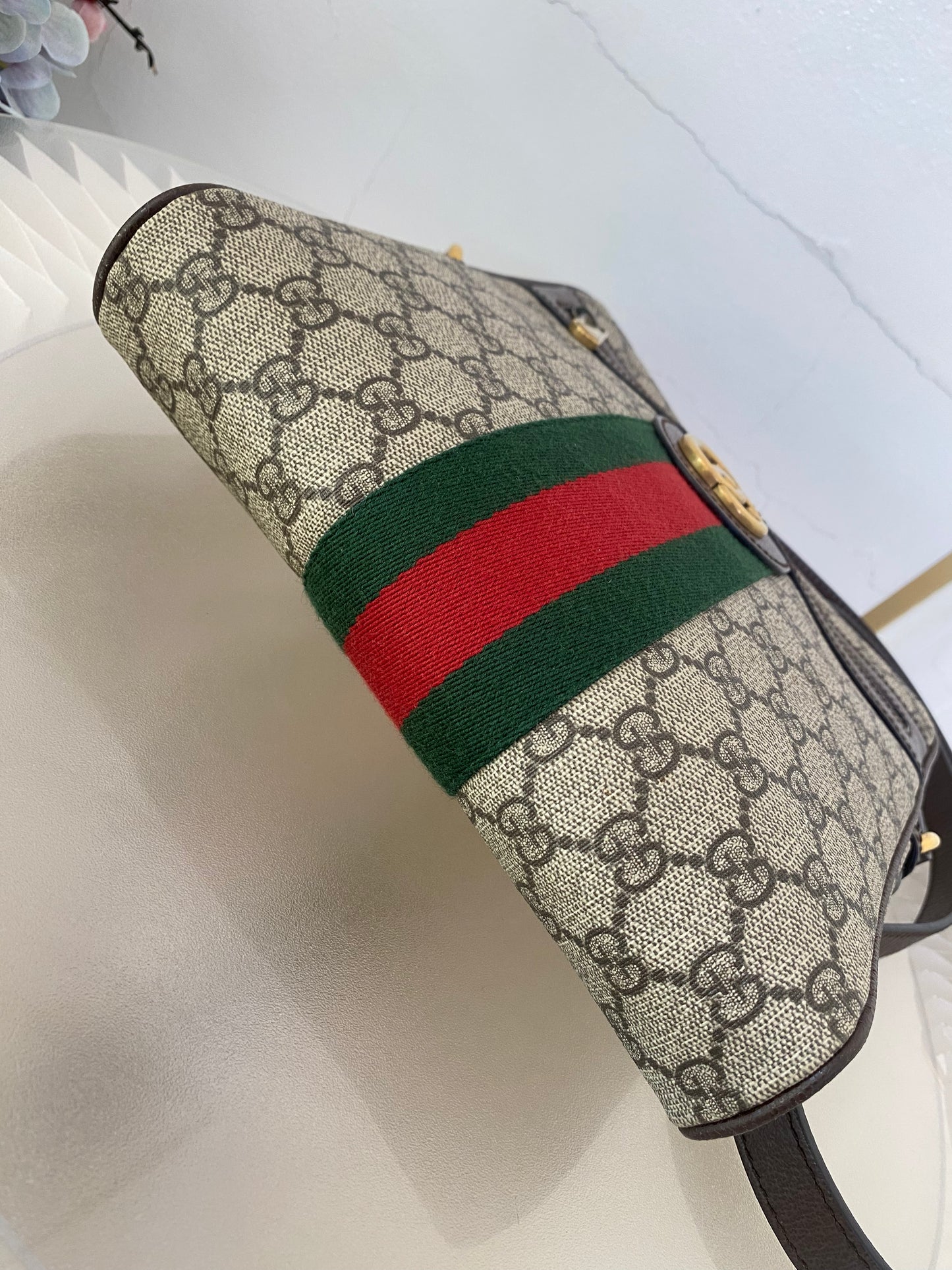 Gg Supreme Mono Web Small Ophidia Messenger Bag