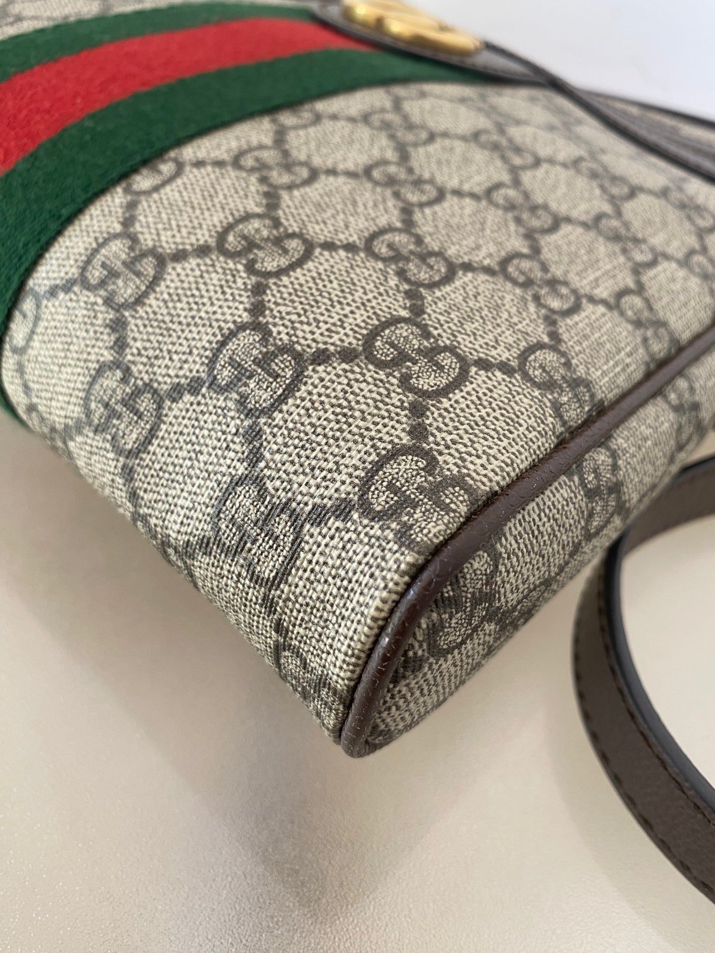 Gg Supreme Mono Web Small Ophidia Messenger Bag