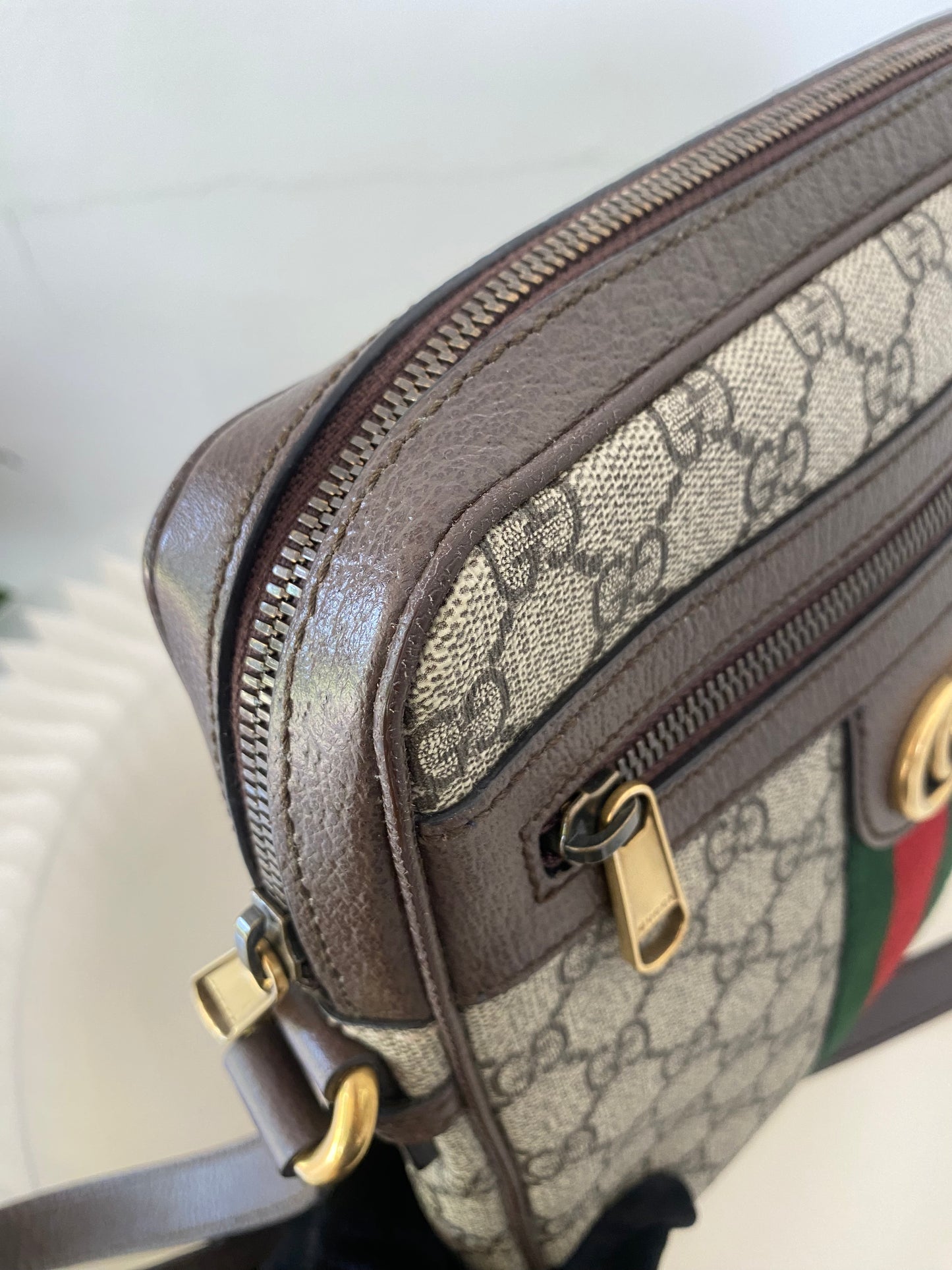 Gg Supreme Mono Web Small Ophidia Messenger Bag