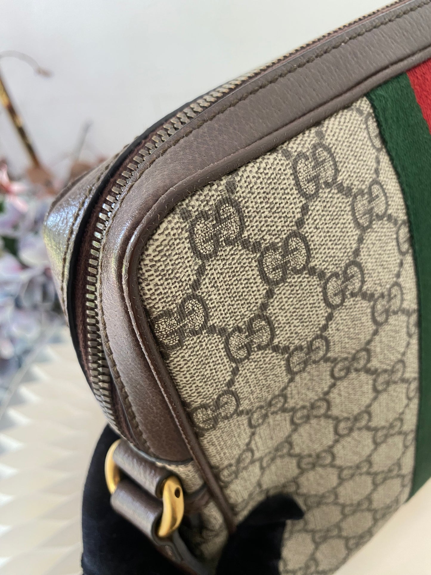 Gg Supreme Mono Web Small Ophidia Messenger Bag