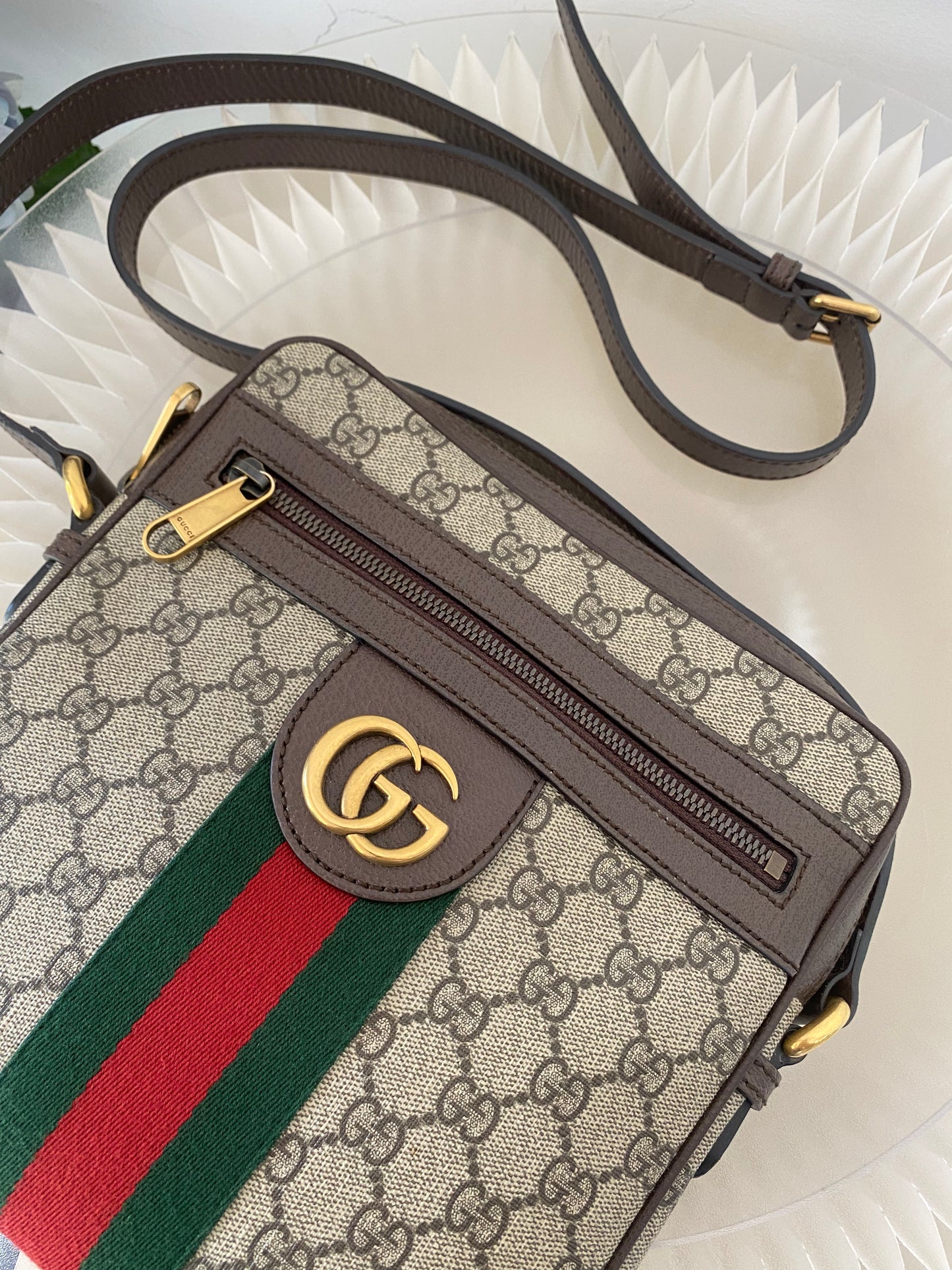 Gg Supreme Mono Web Small Ophidia Messenger Bag