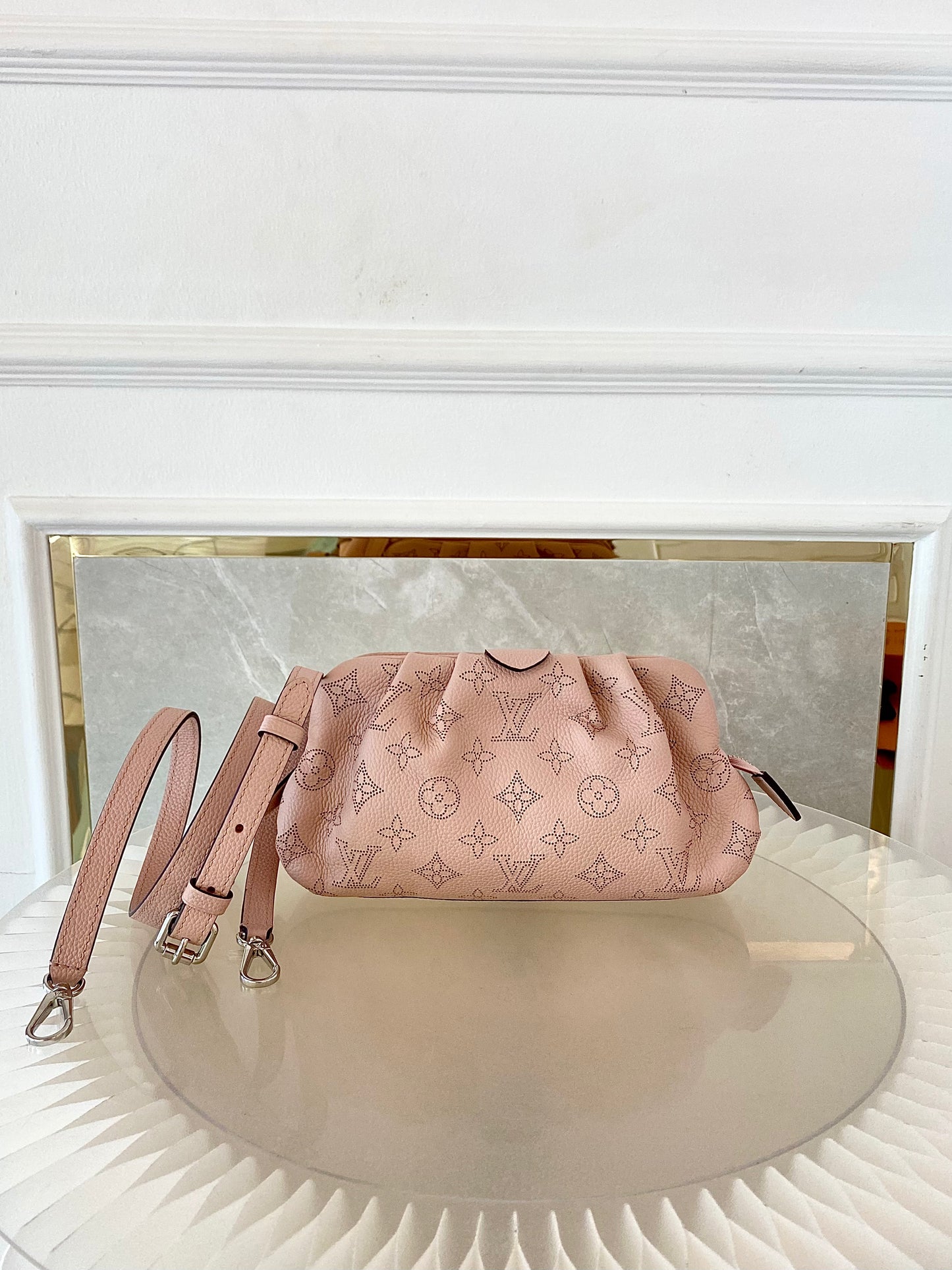 Louis Vuitton Mahina Scala Mini Pouch Magnolia