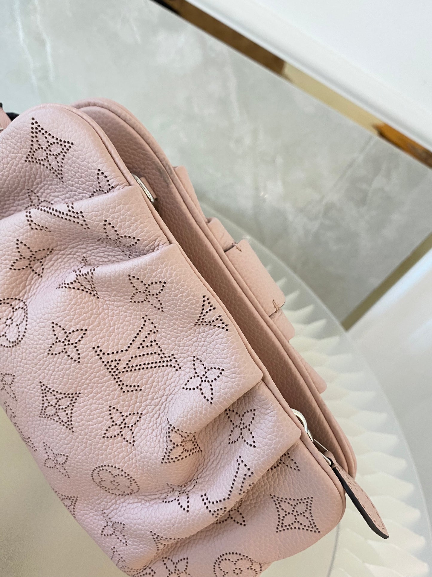 Louis Vuitton Mahina Scala Mini Pouch Magnolia