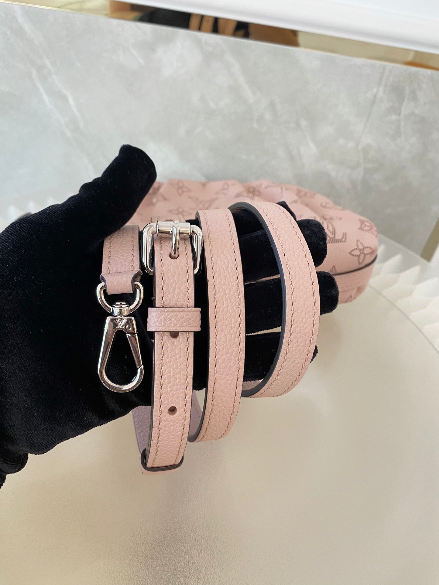 Louis Vuitton Mahina Scala Mini Pouch Magnolia
