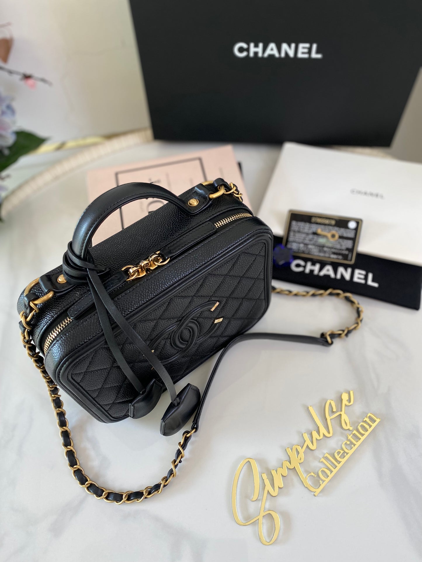 Chanel Filigree Caviar Vanity