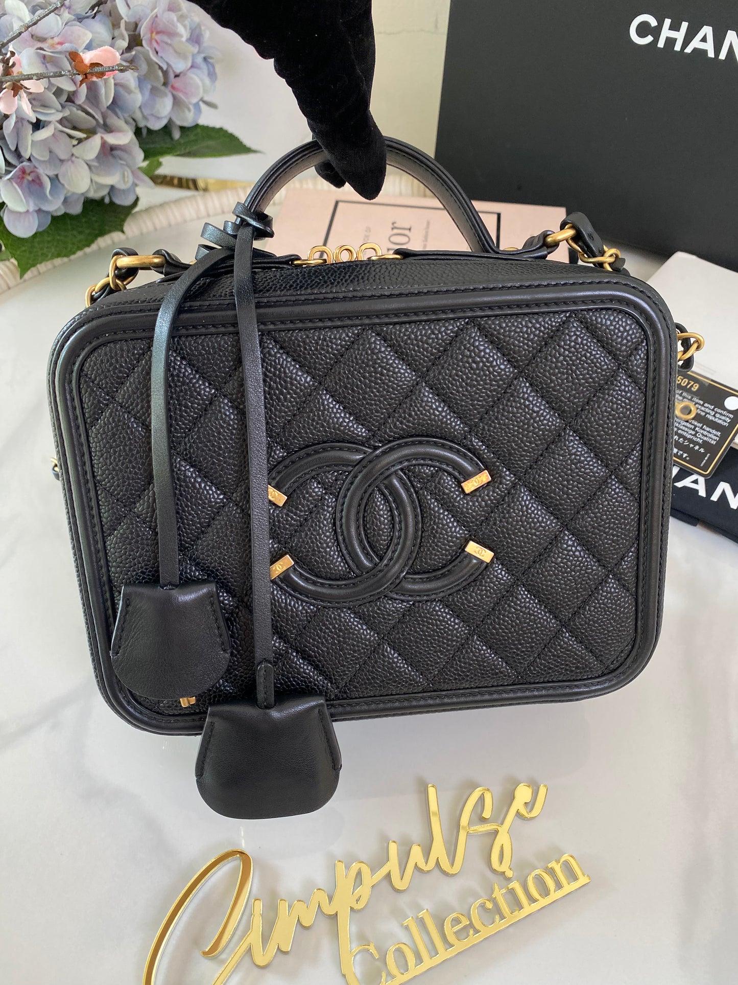 Chanel Filigree Caviar Vanity
