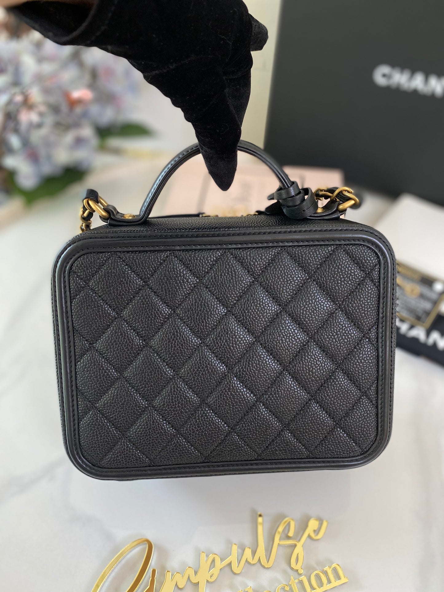 Chanel Filigree Caviar Vanity
