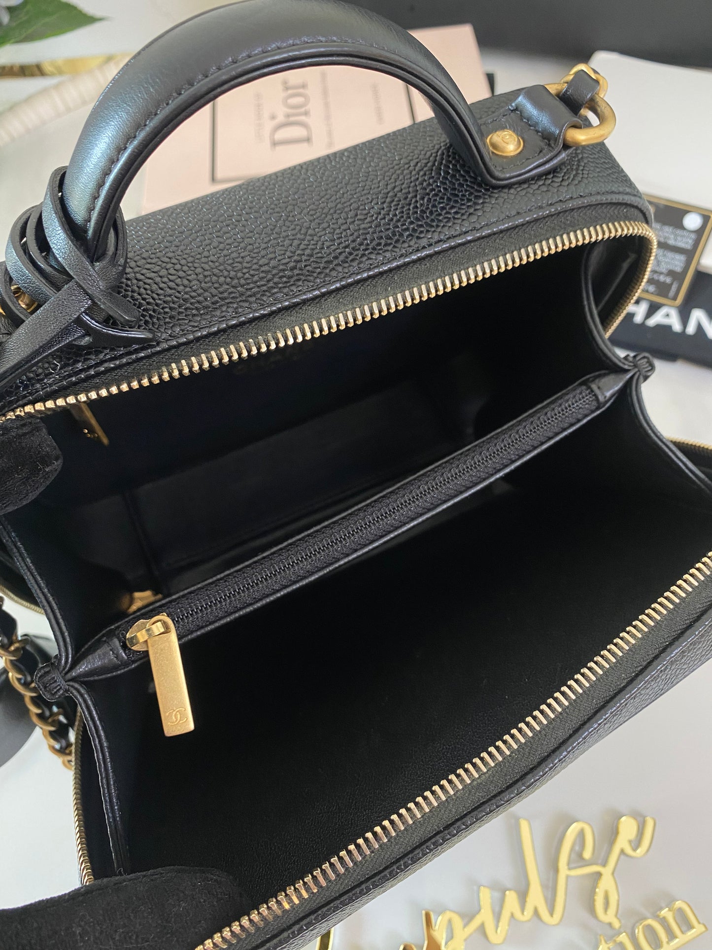 Chanel Filigree Caviar Vanity