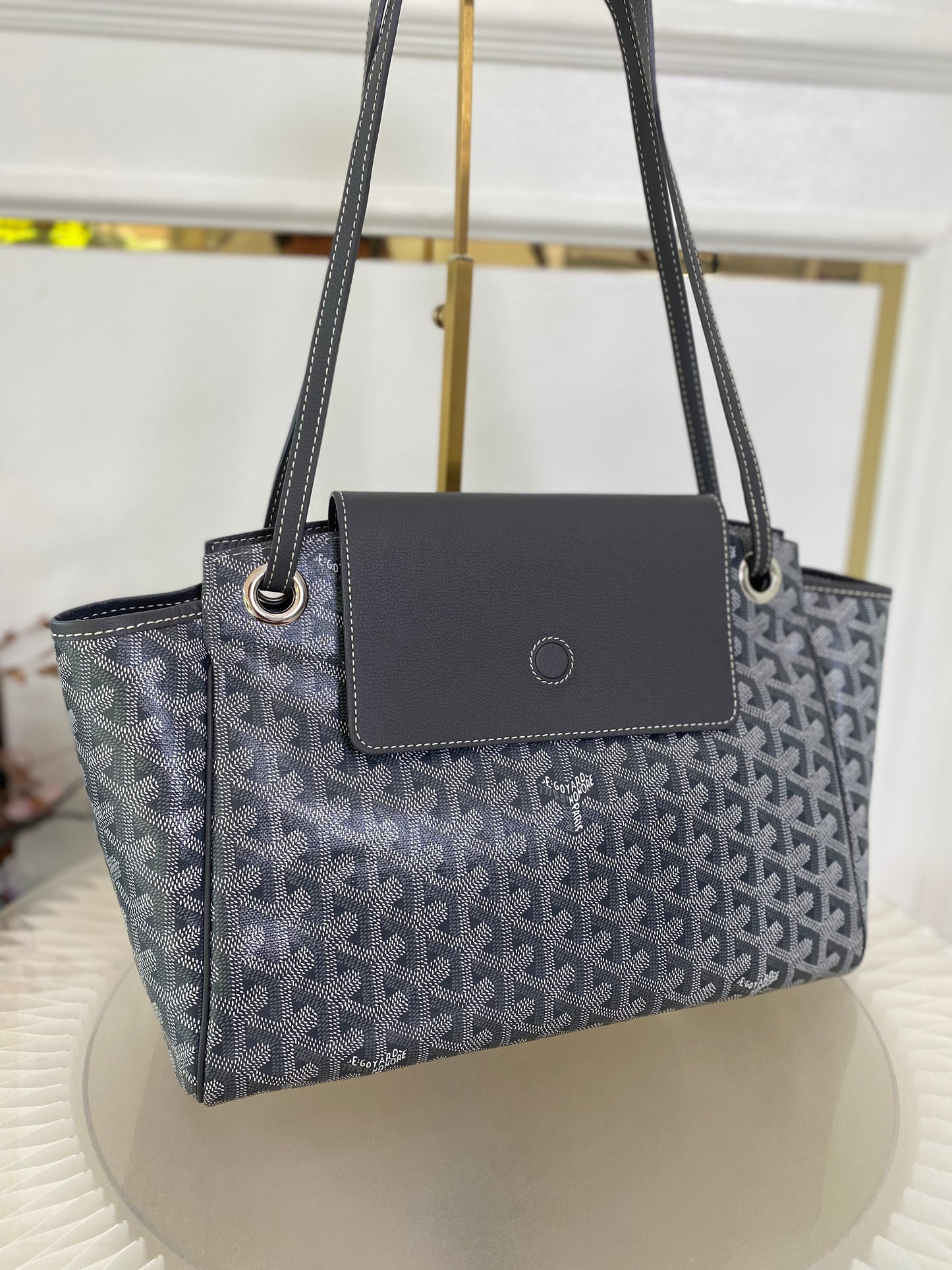 Goyard Rouette Souple Pm Gray