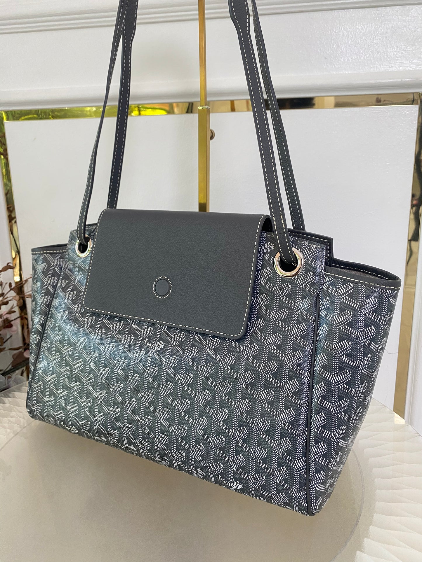 Goyard Rouette Souple Pm Gray