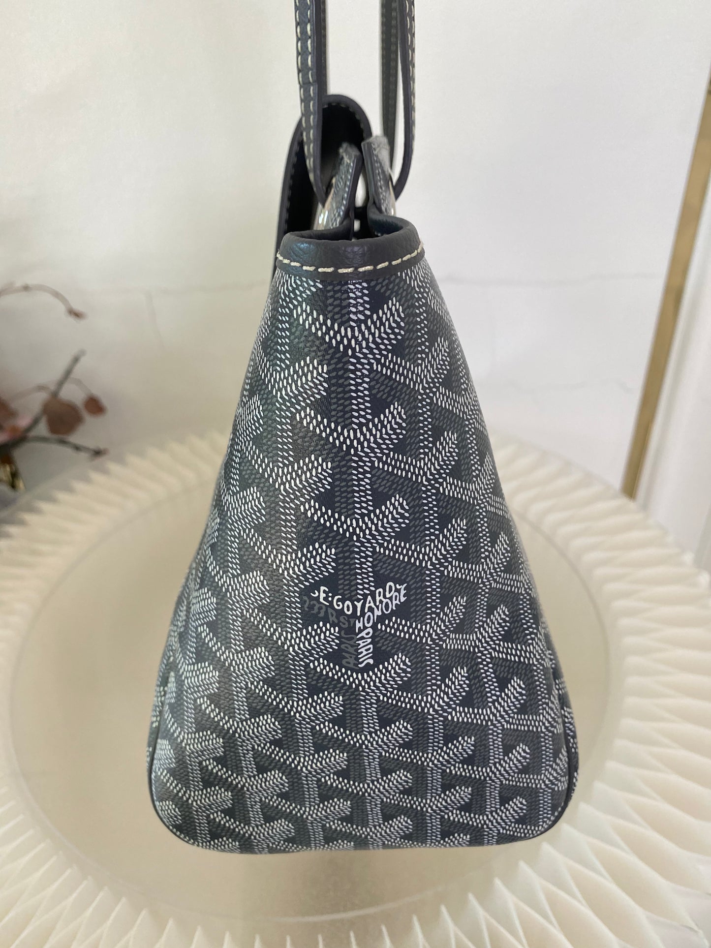 Goyard Rouette Souple Pm Gray