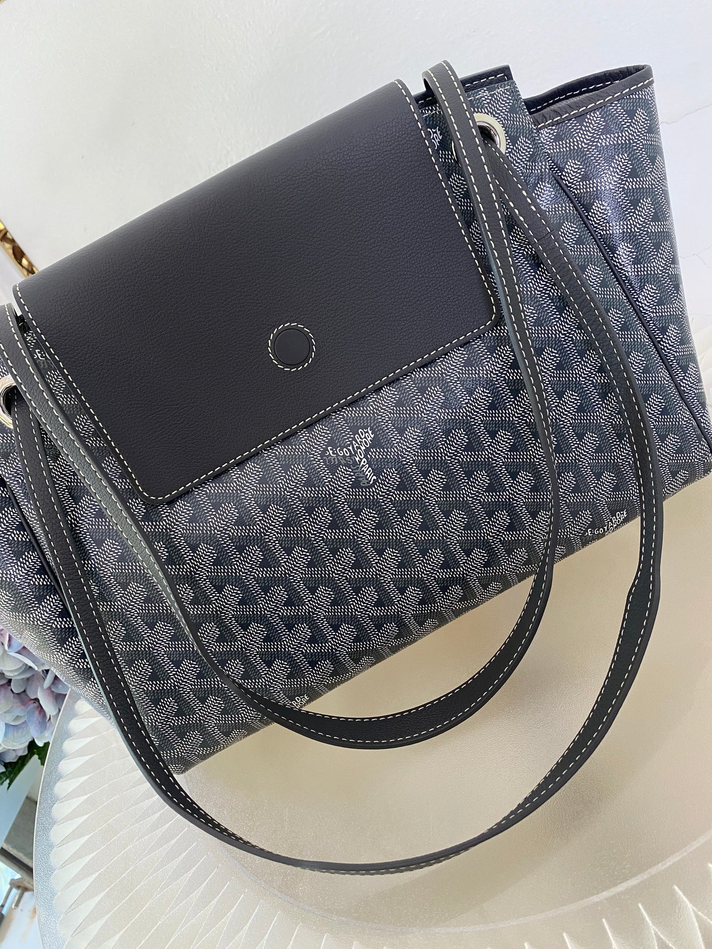 Goyard Rouette Souple Pm Gray