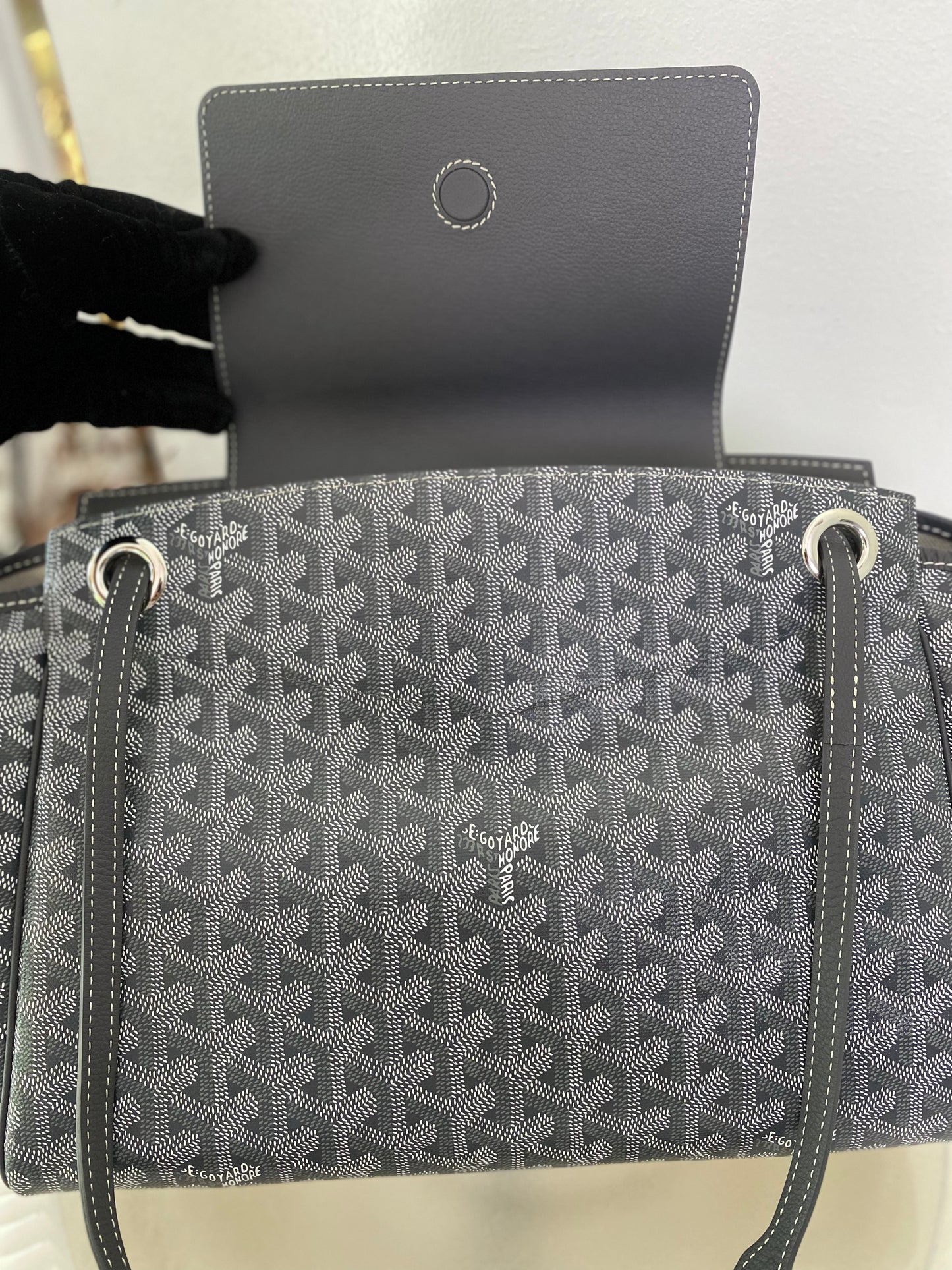 Goyard Rouette Souple Pm Gray