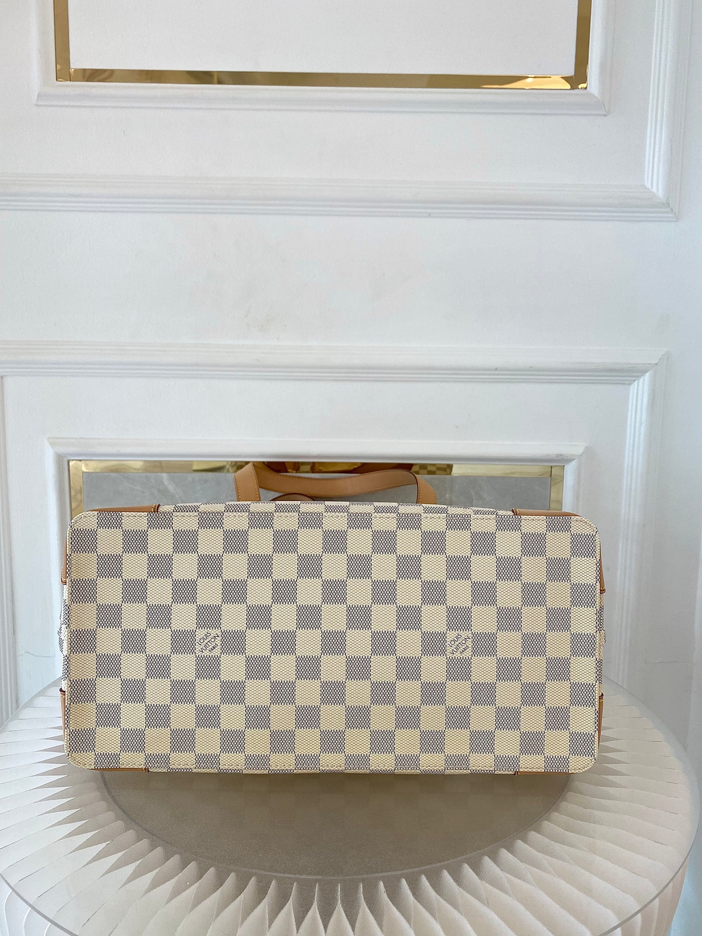 LOUIS VUITTON Azur Canvas Hampstead MM Bag