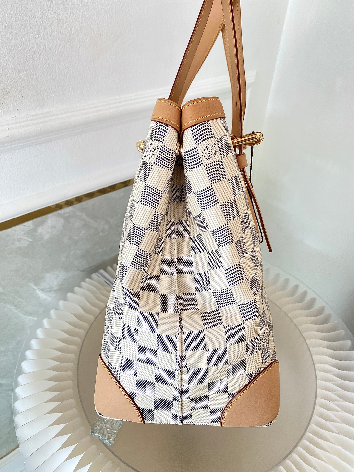 LOUIS VUITTON Azur Canvas Hampstead MM Bag