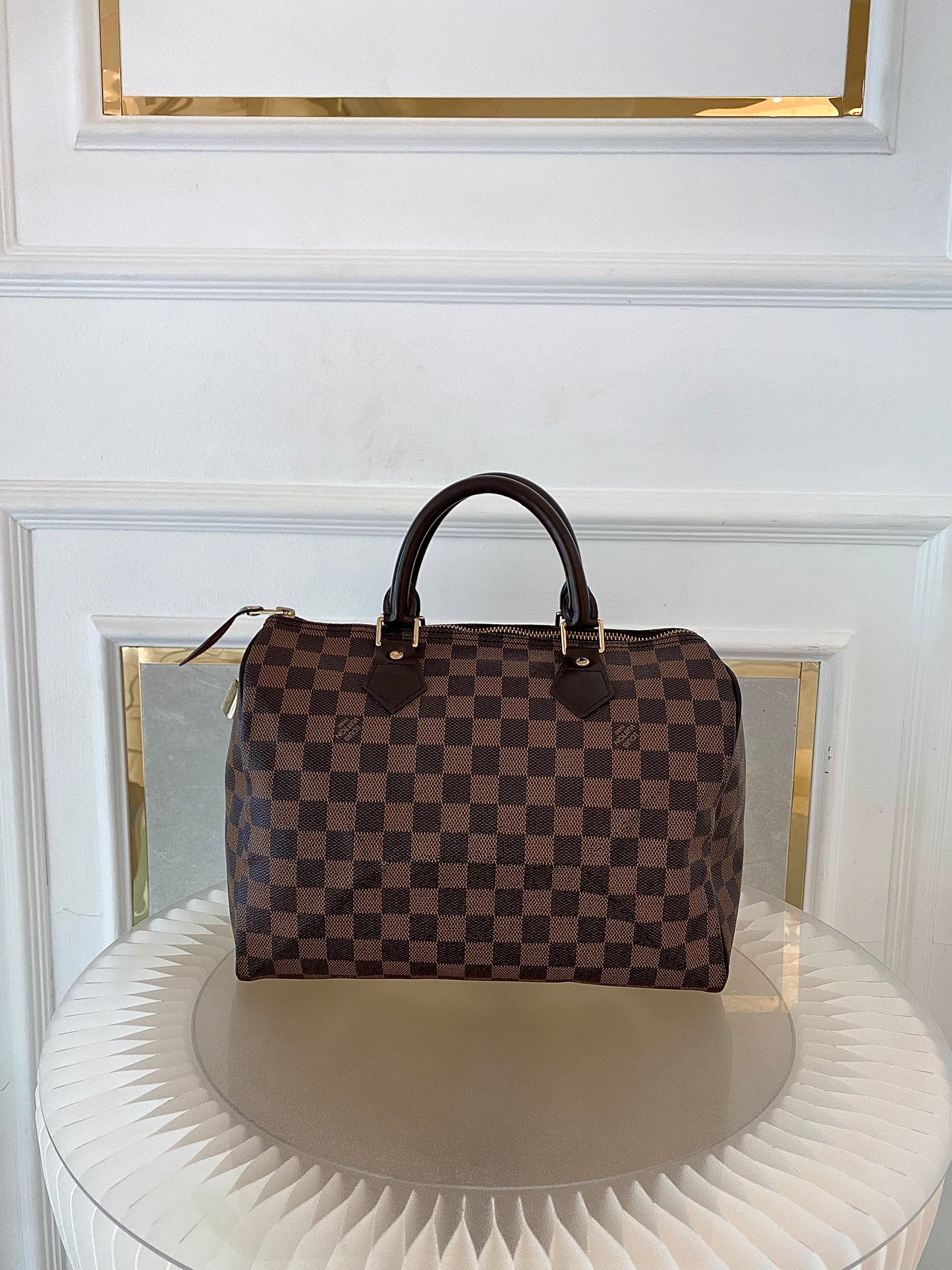 LOUIS VUITTON Speedy 30 in Damier Ebene